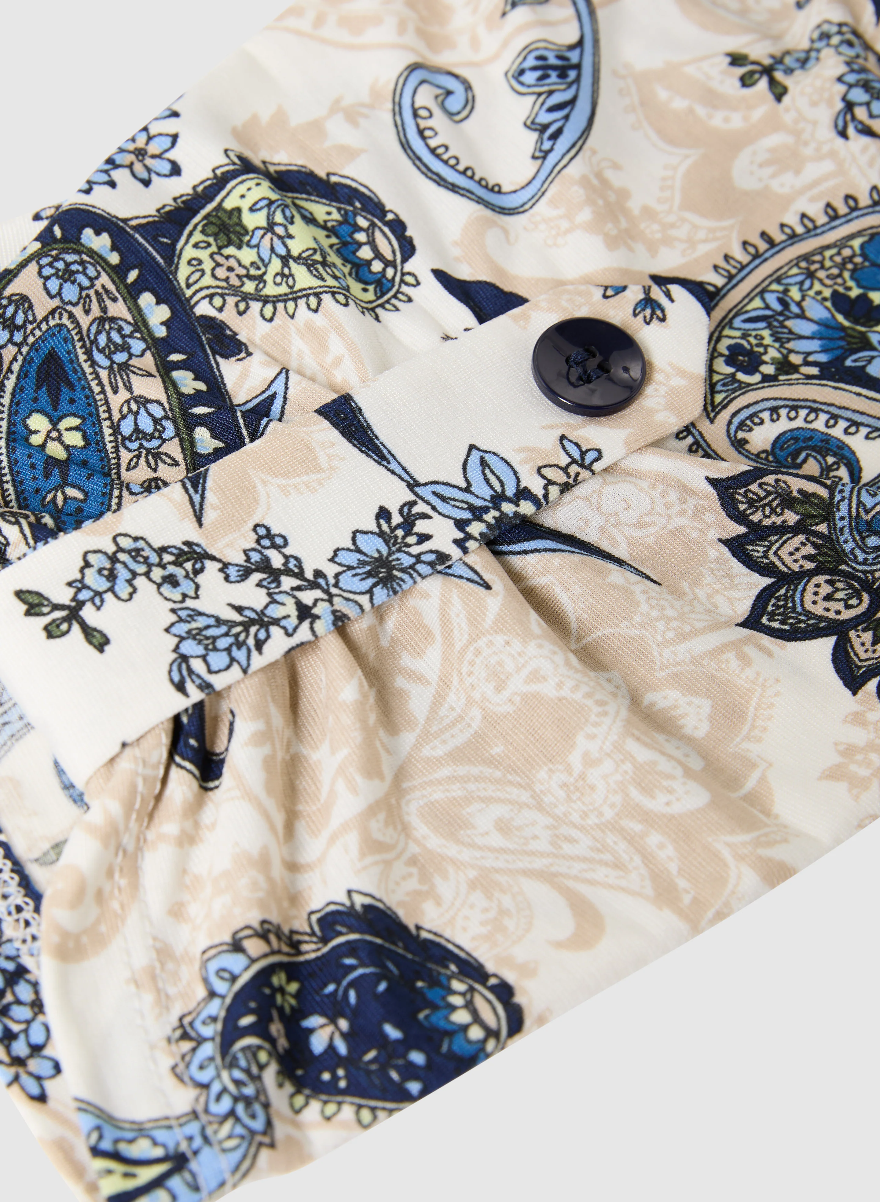3/4 Sleeve Paisley Print Top - Image 7
