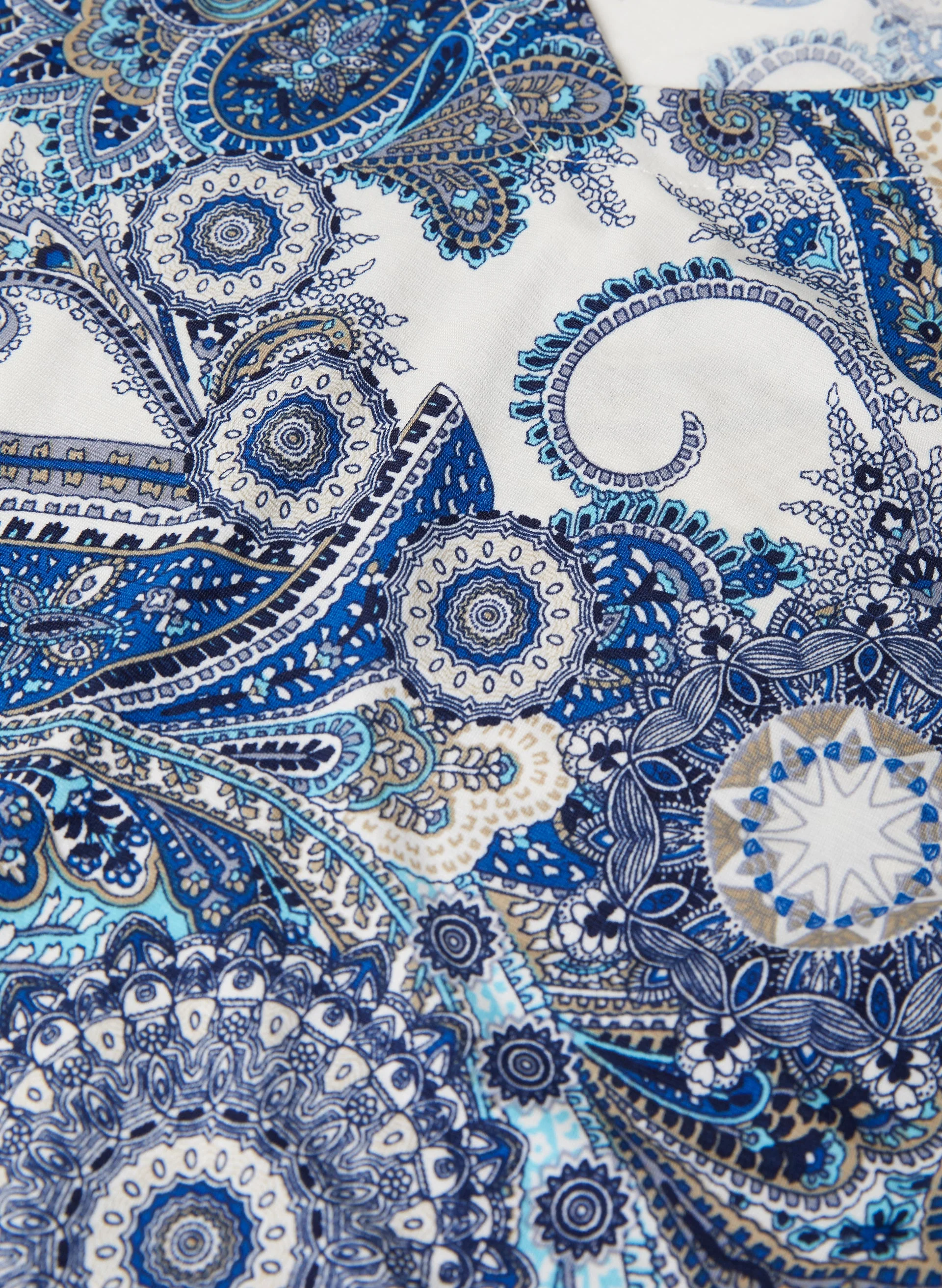 Paisley Print Ruffle Sleeve Top - Image 7