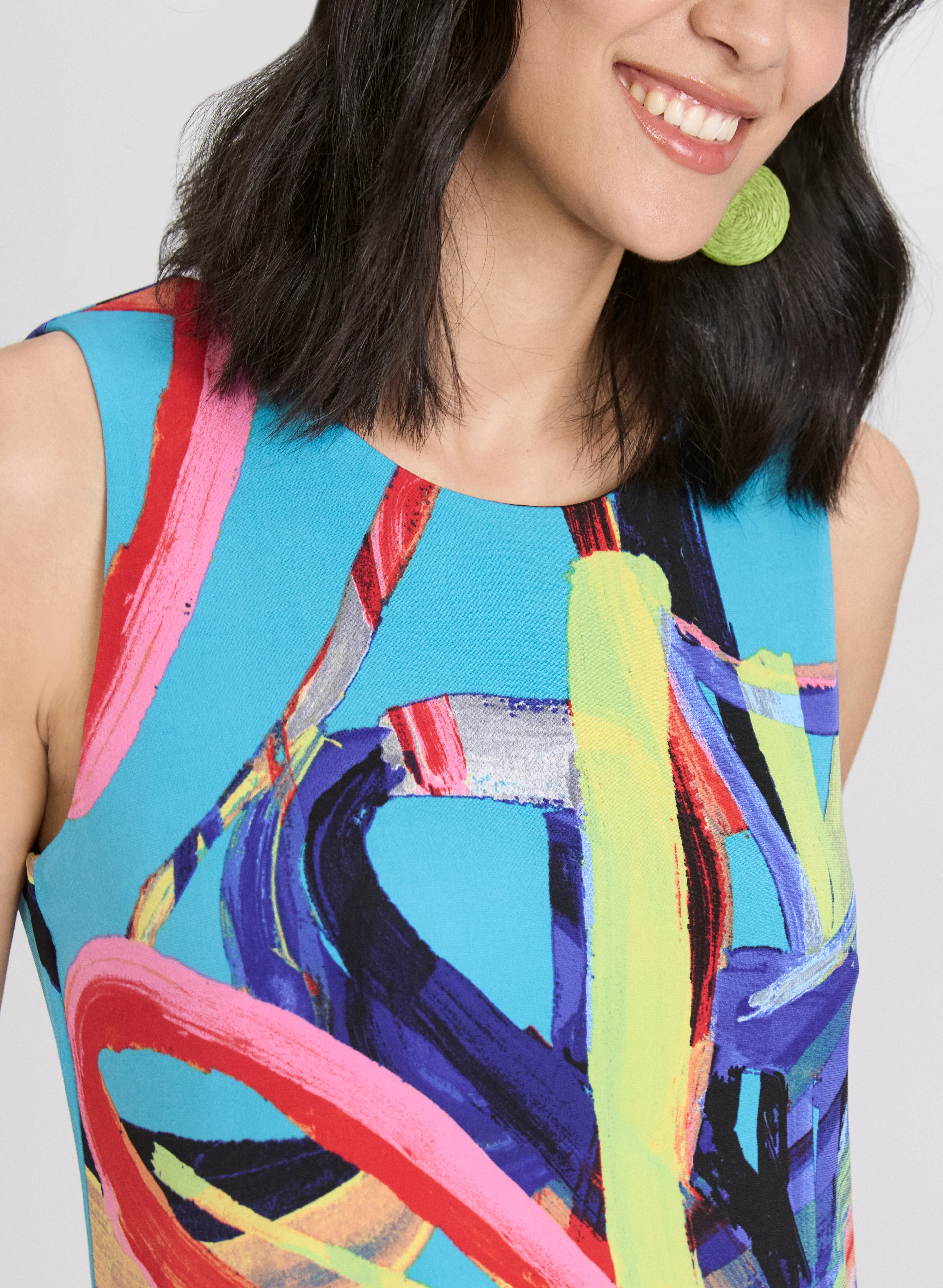 Abstract A-Line Dress - Image 3