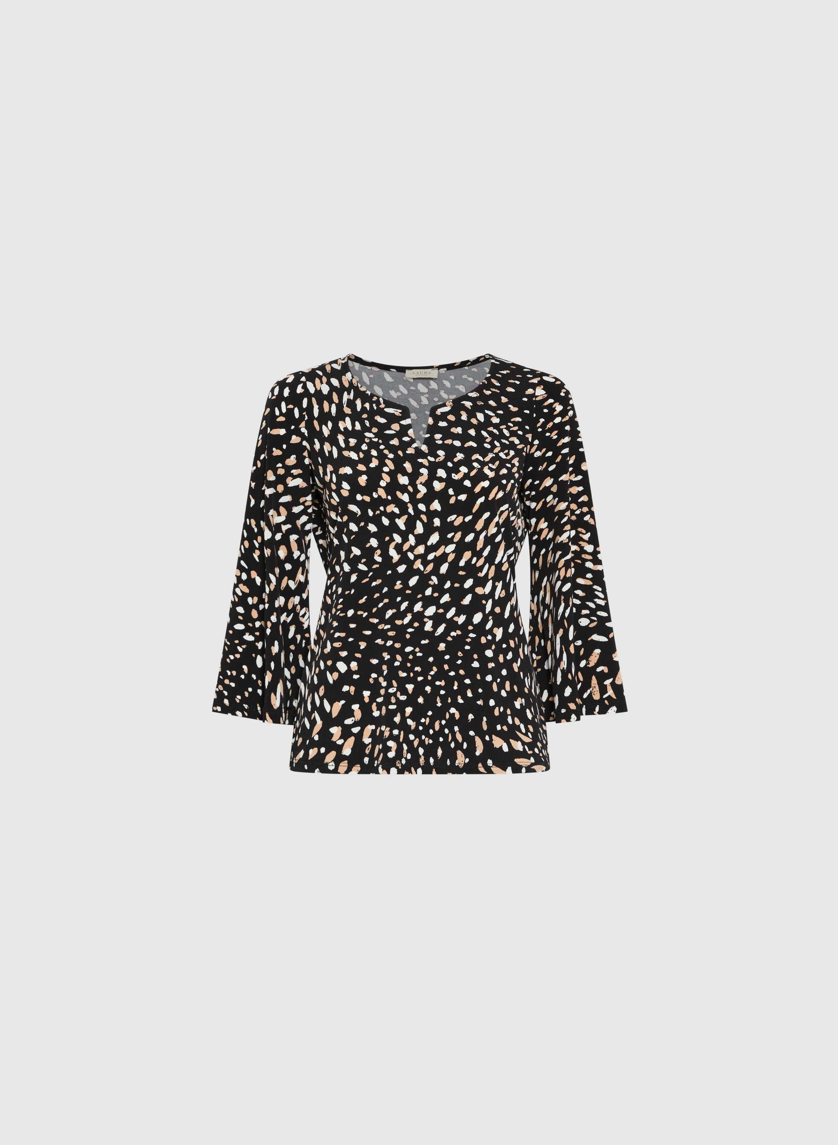 Abstract Bell Sleeve Top - Image 6