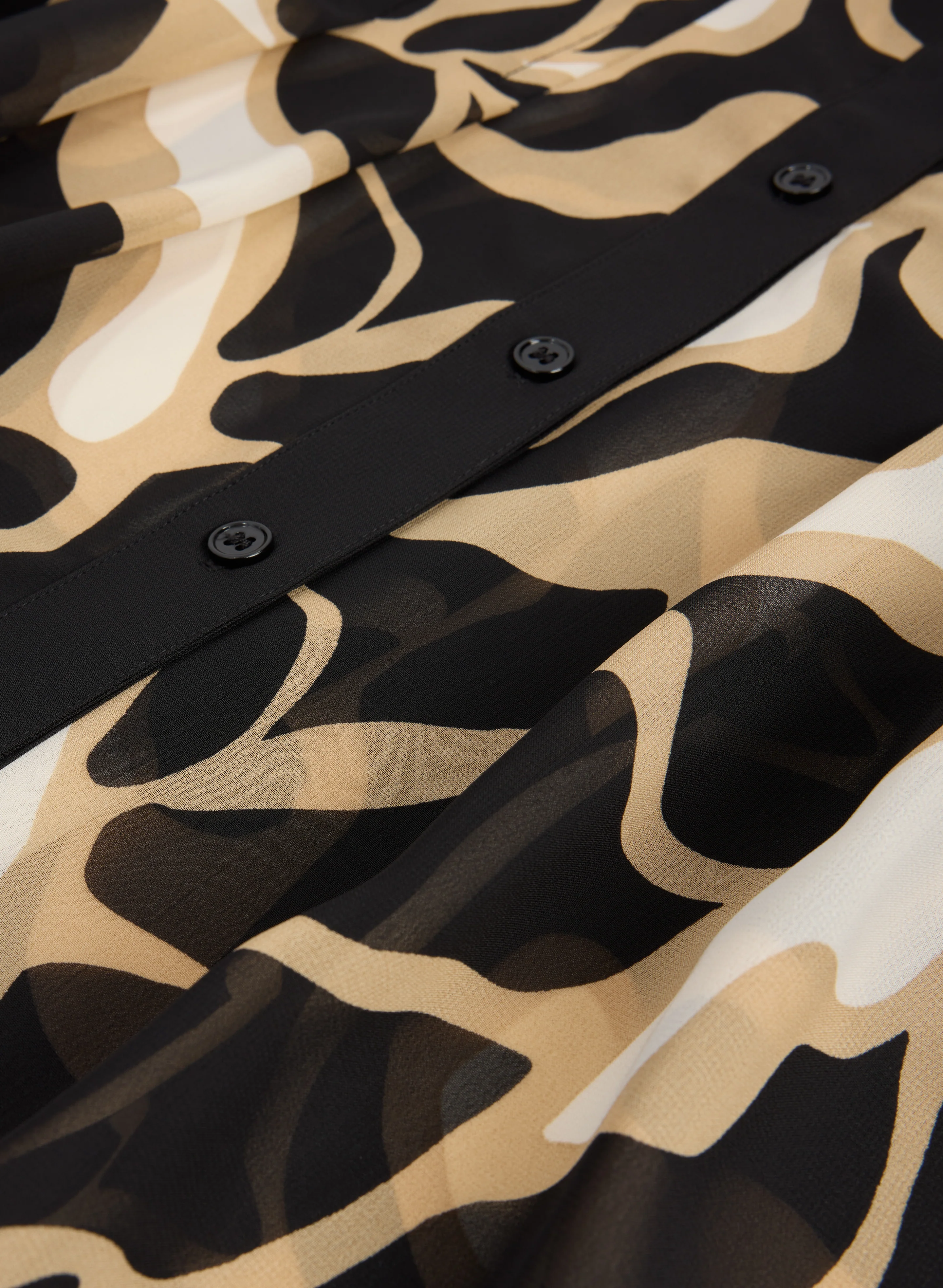 Abstract Chiffon Blouse - Image 7