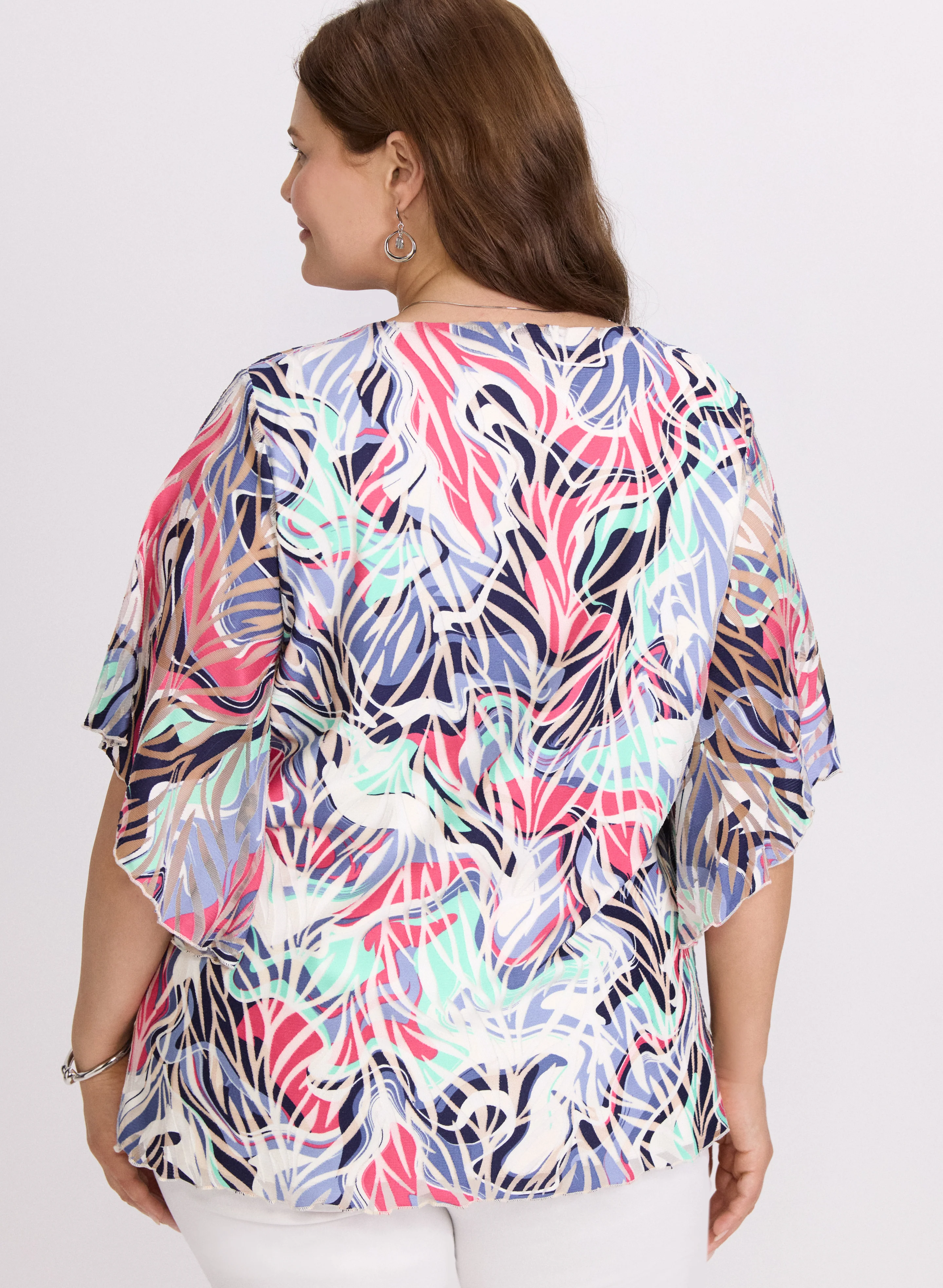 Abstract Mesh Blouse - Image 4