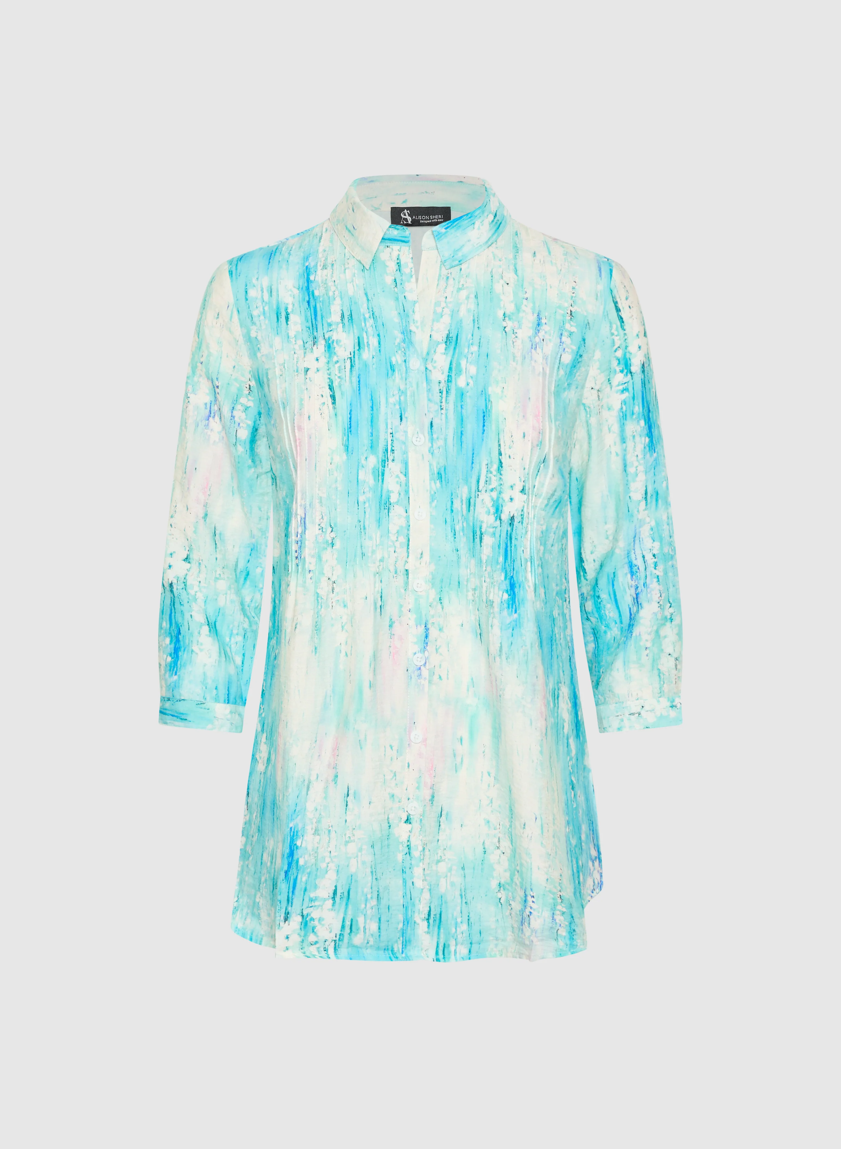 Abstract Print Blouse - Image 6