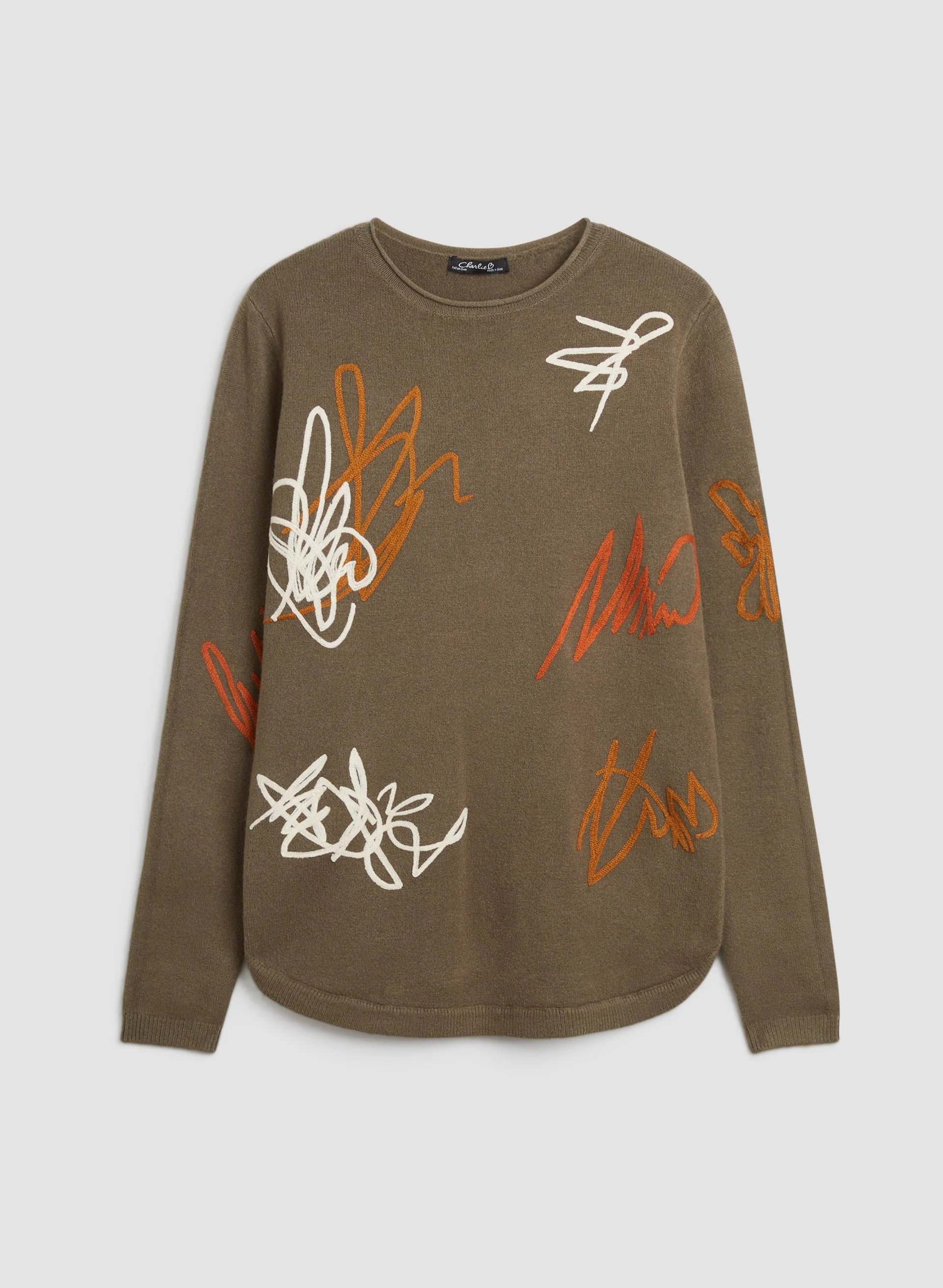 Abstract Print Sweater - Image 6