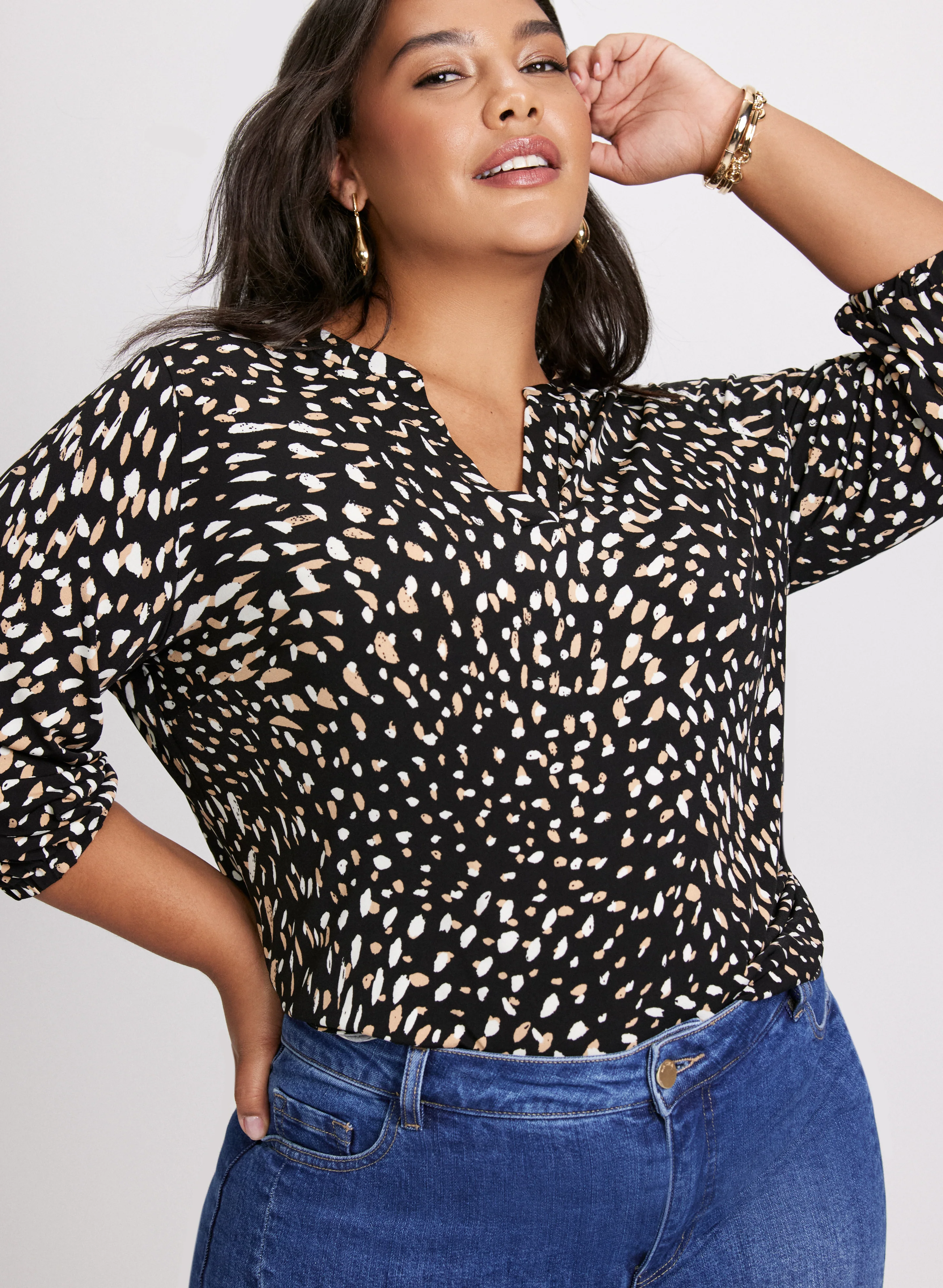 Abstract Print Top