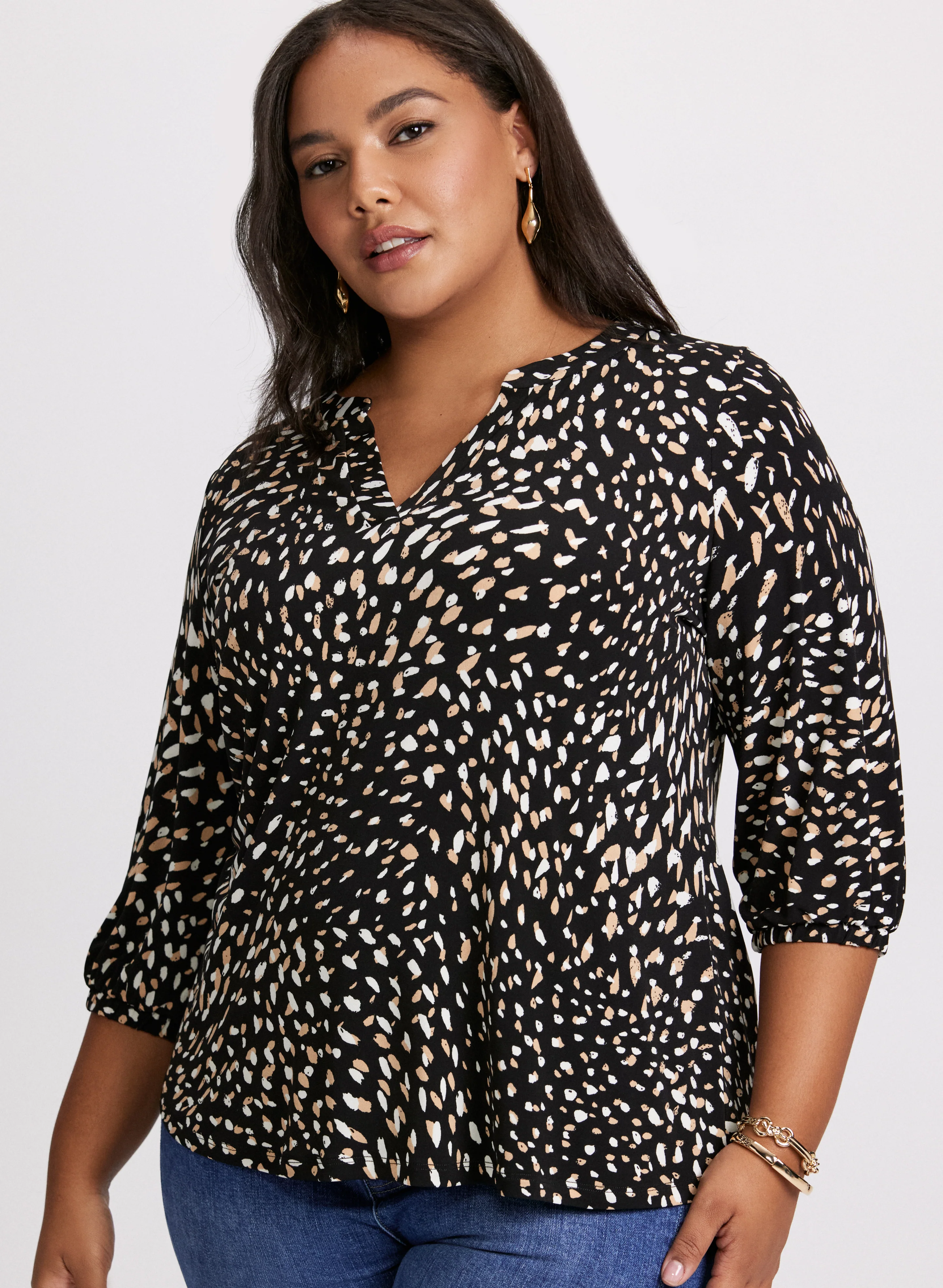Abstract Print Top - Image 2