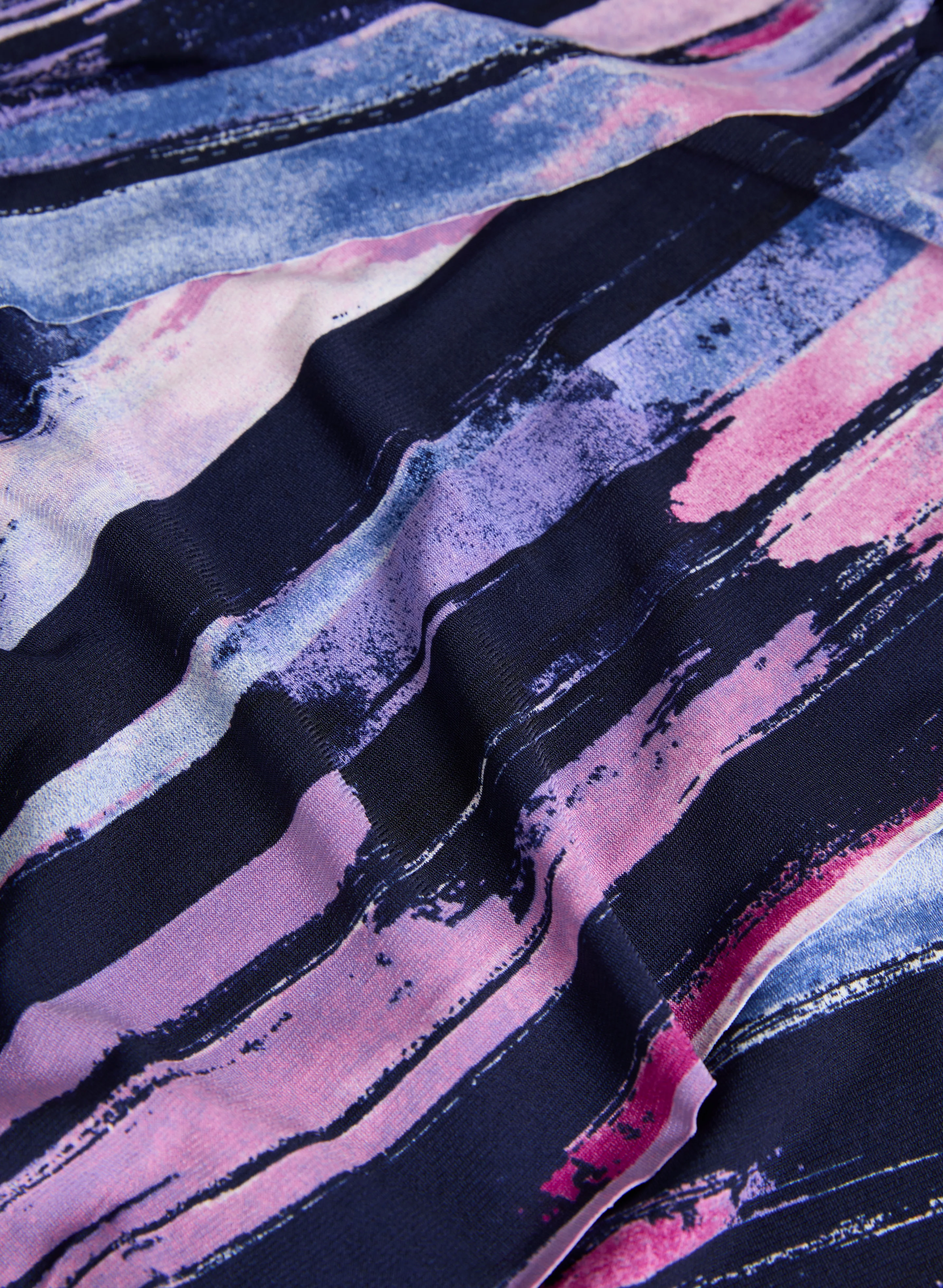 Abstract Stripe Print Dress - Image 6