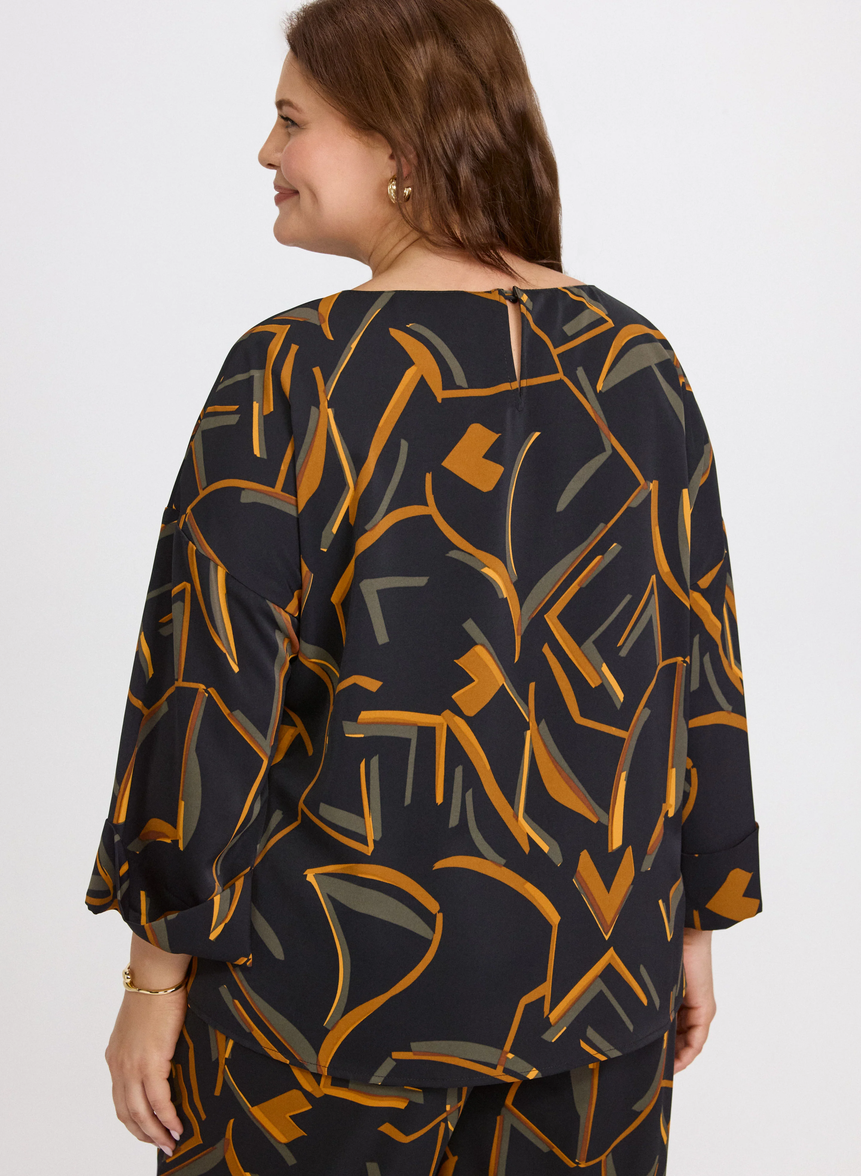 Joseph Ribkoff - Abstract Striped Blouse - Image 4