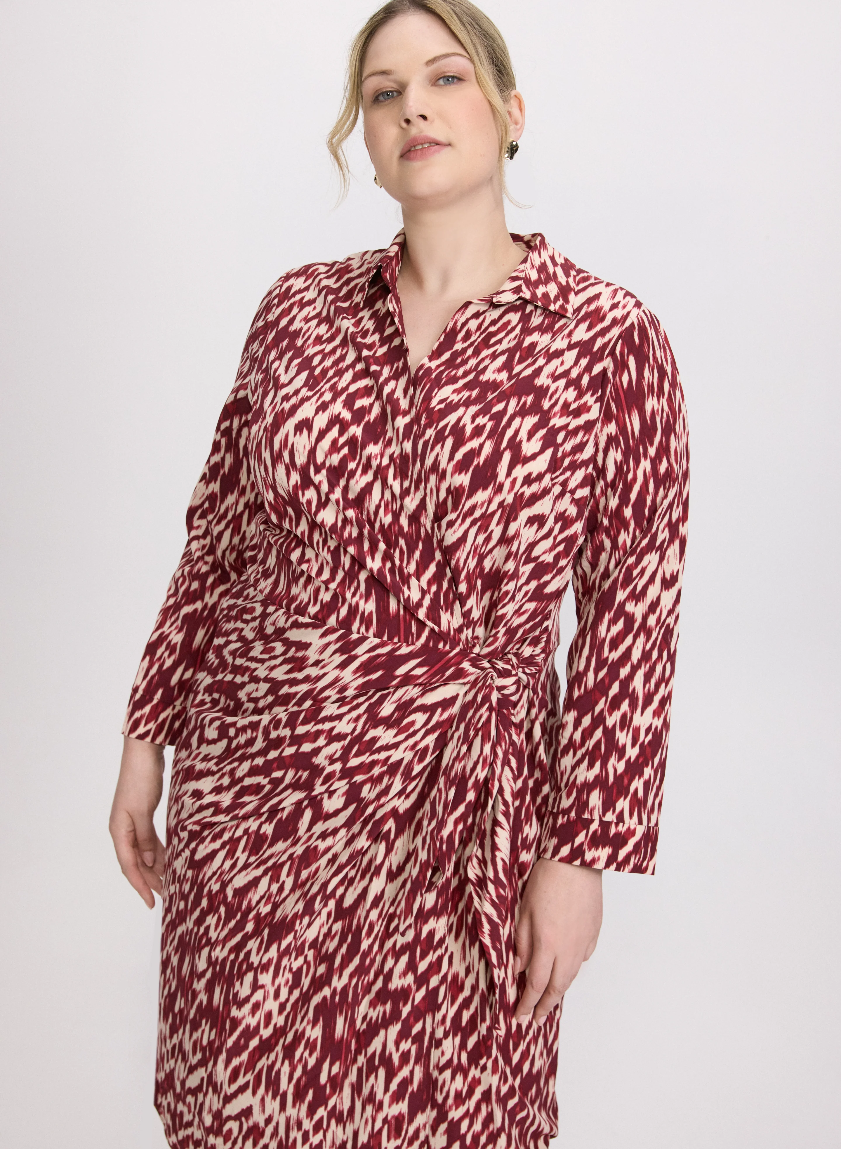 Abstract Tie-Waist Dress - Image 5