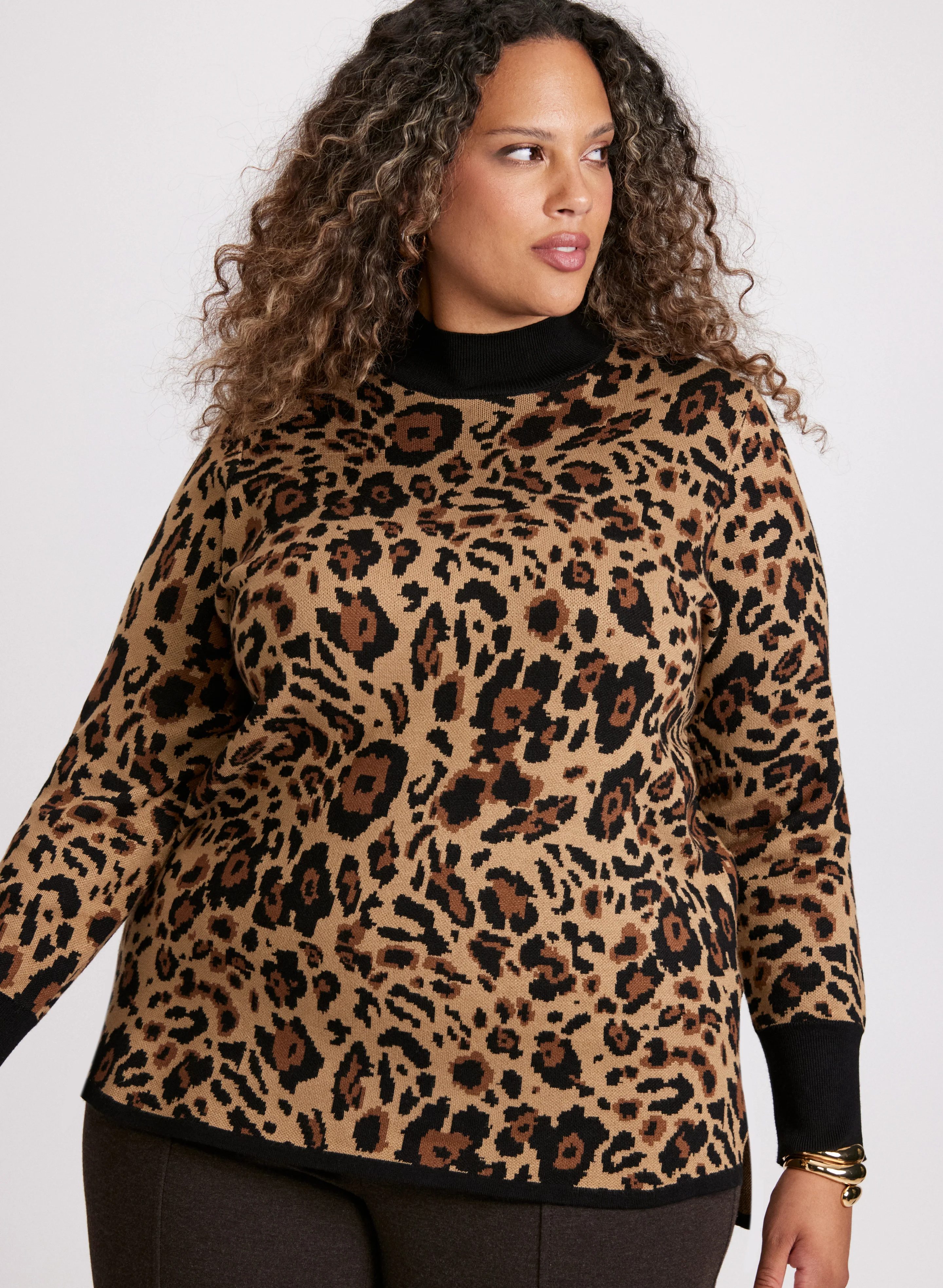 Animal Print Pull-Over Sweater - Image 2