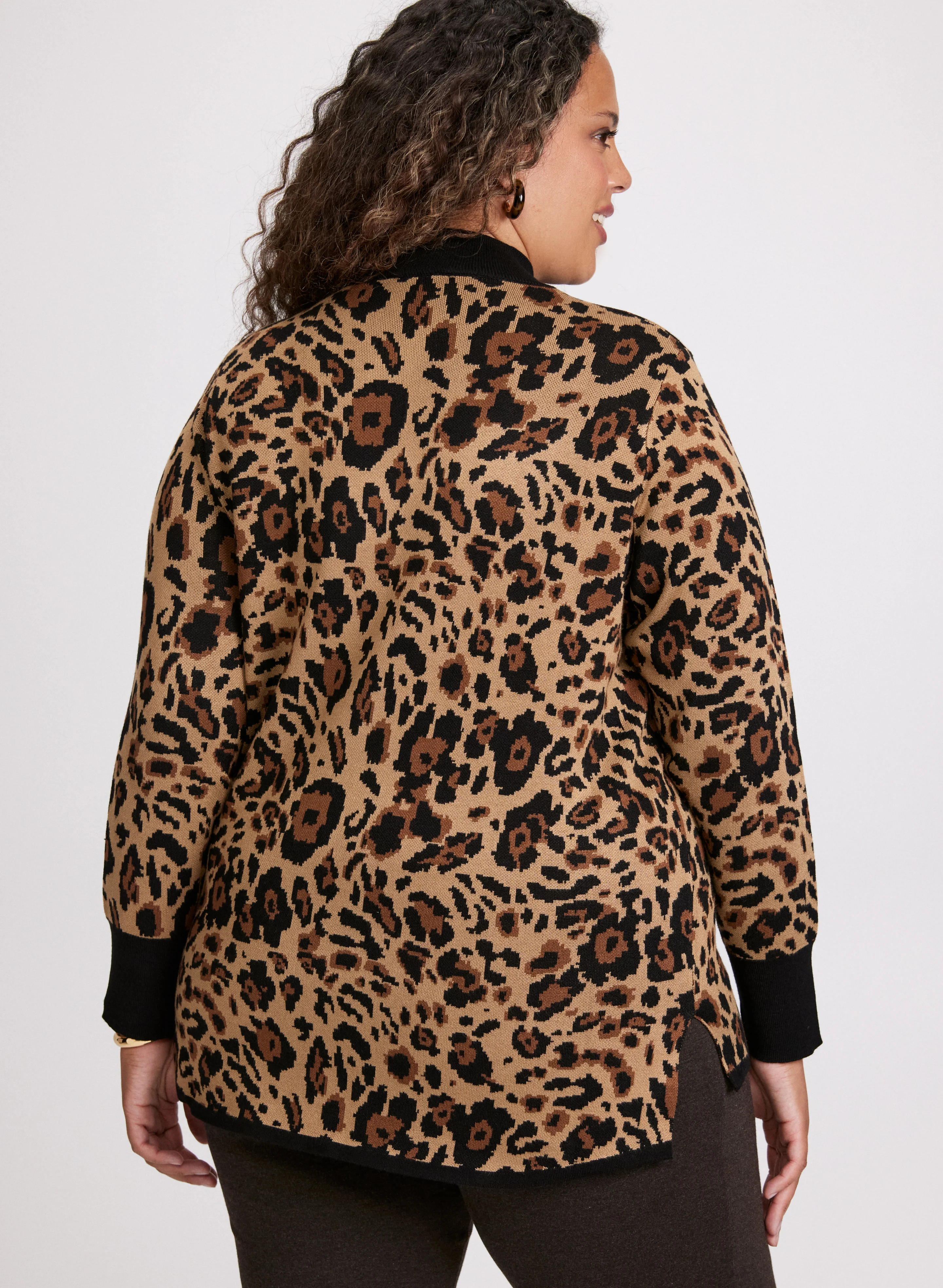 Animal Print Pull-Over Sweater - Image 4