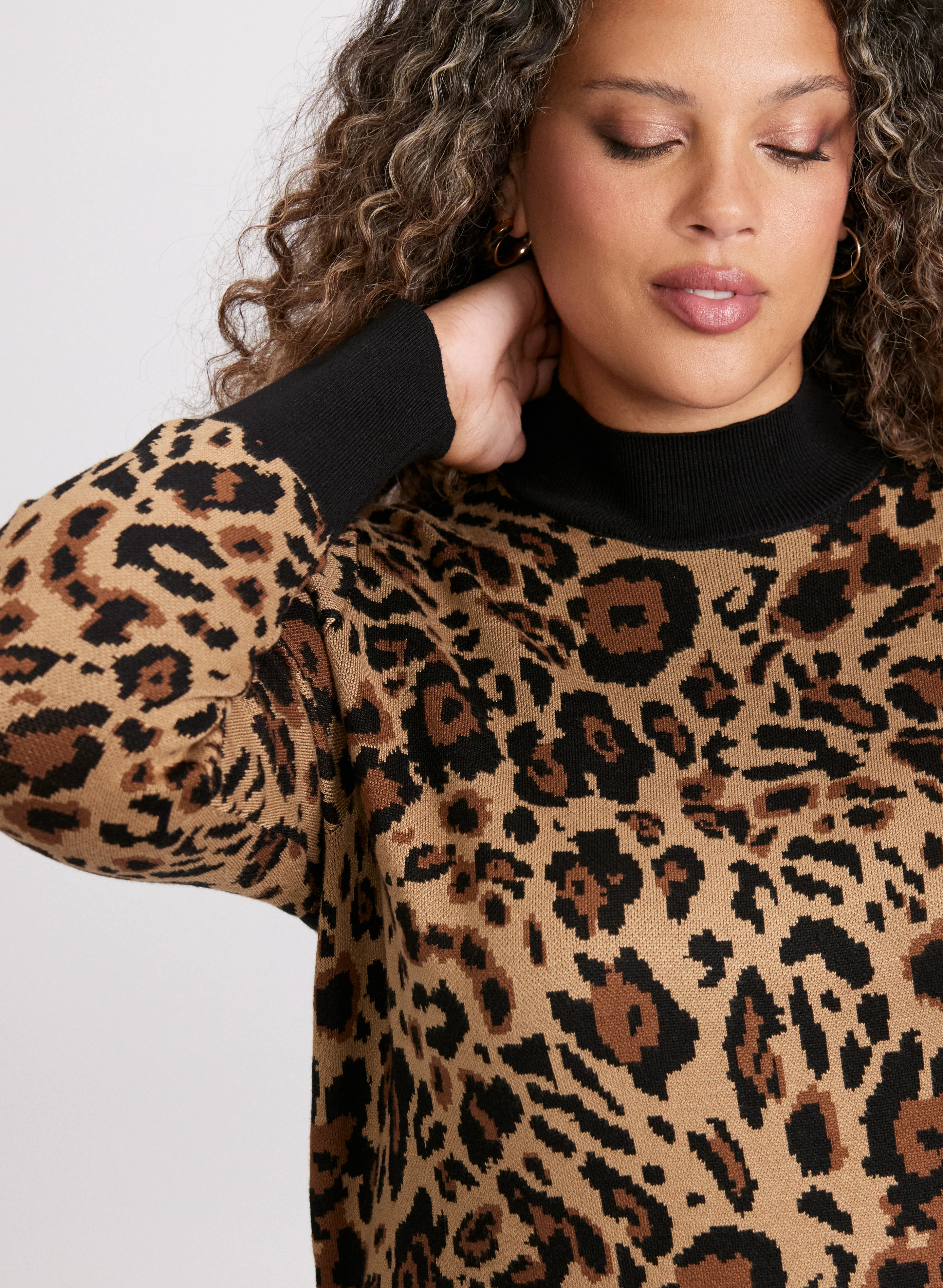 Animal Print Pull-Over Sweater - Image 5