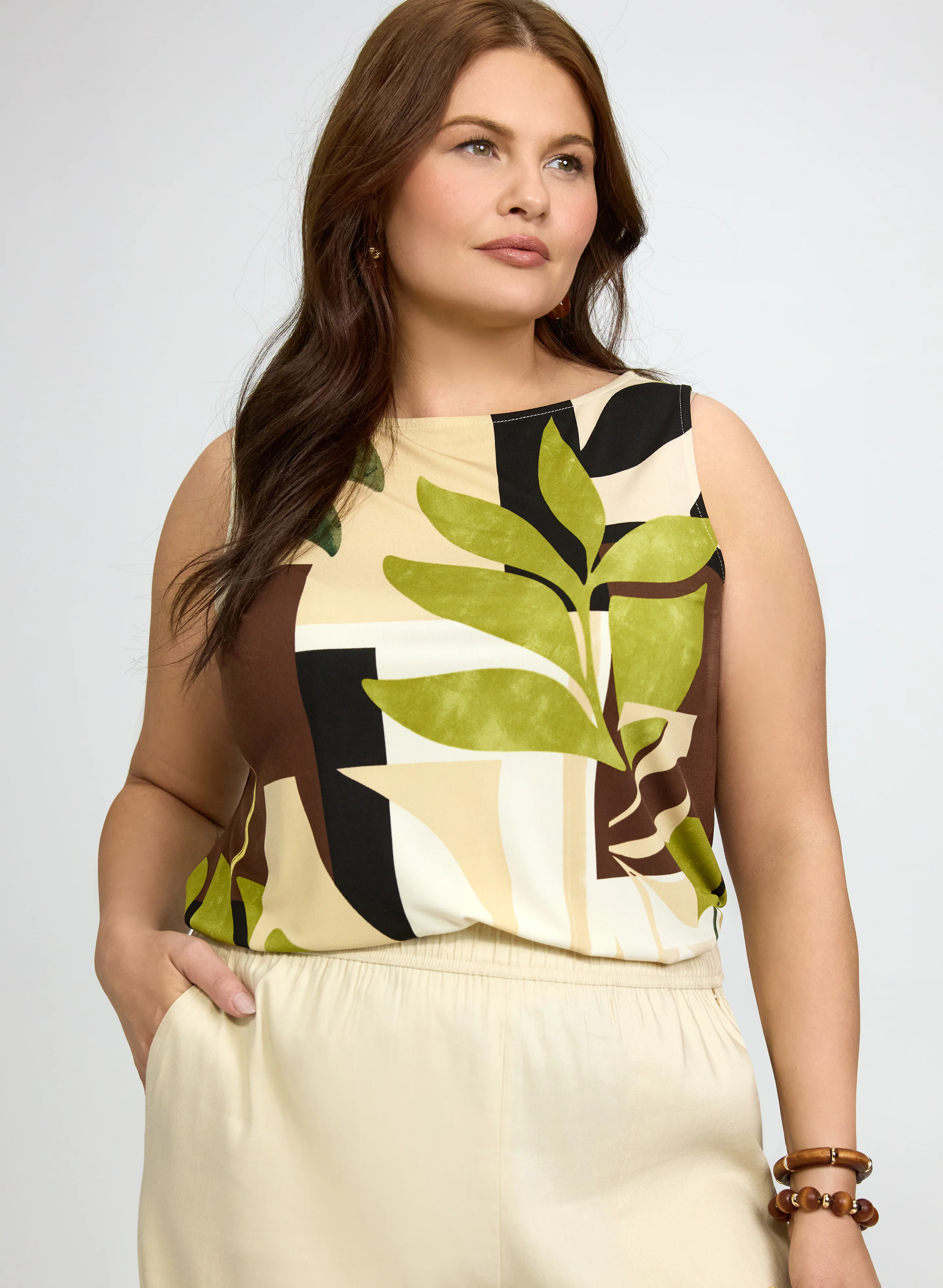 Art Deco Print Top