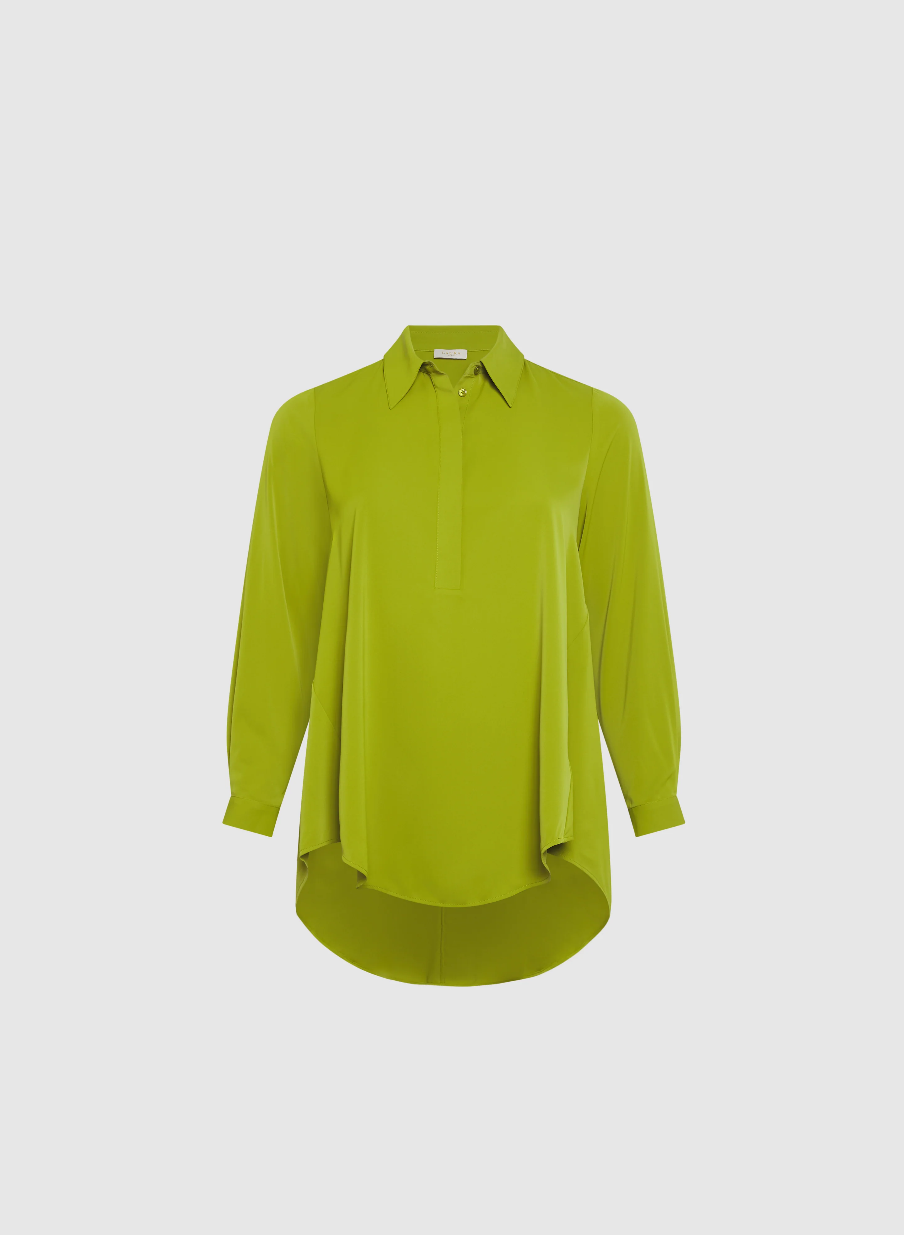 Asymmetric High-Low Hem Blouse - Image 7
