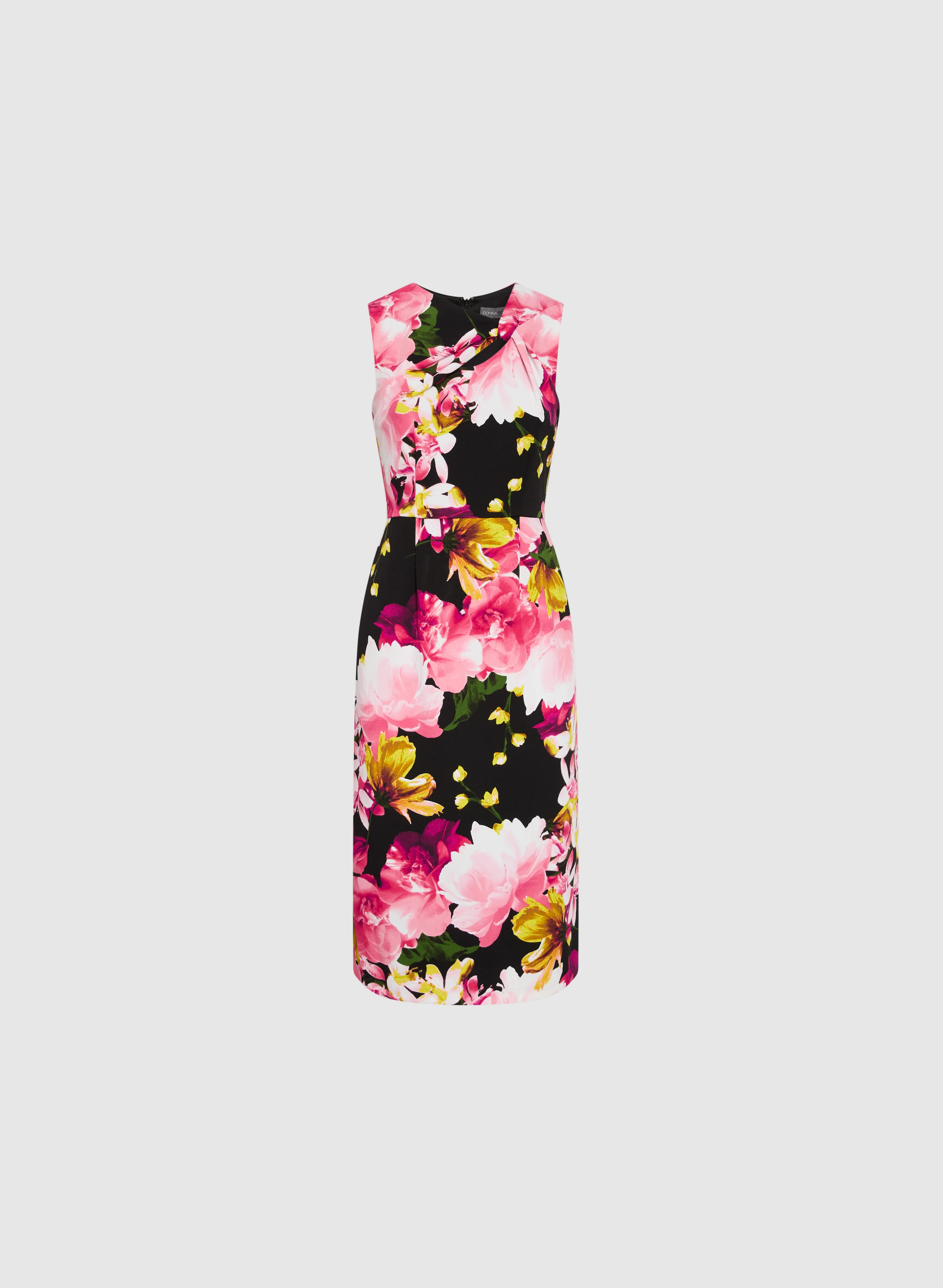 Asymmetric Neck Twist Detail Dress - Image 5