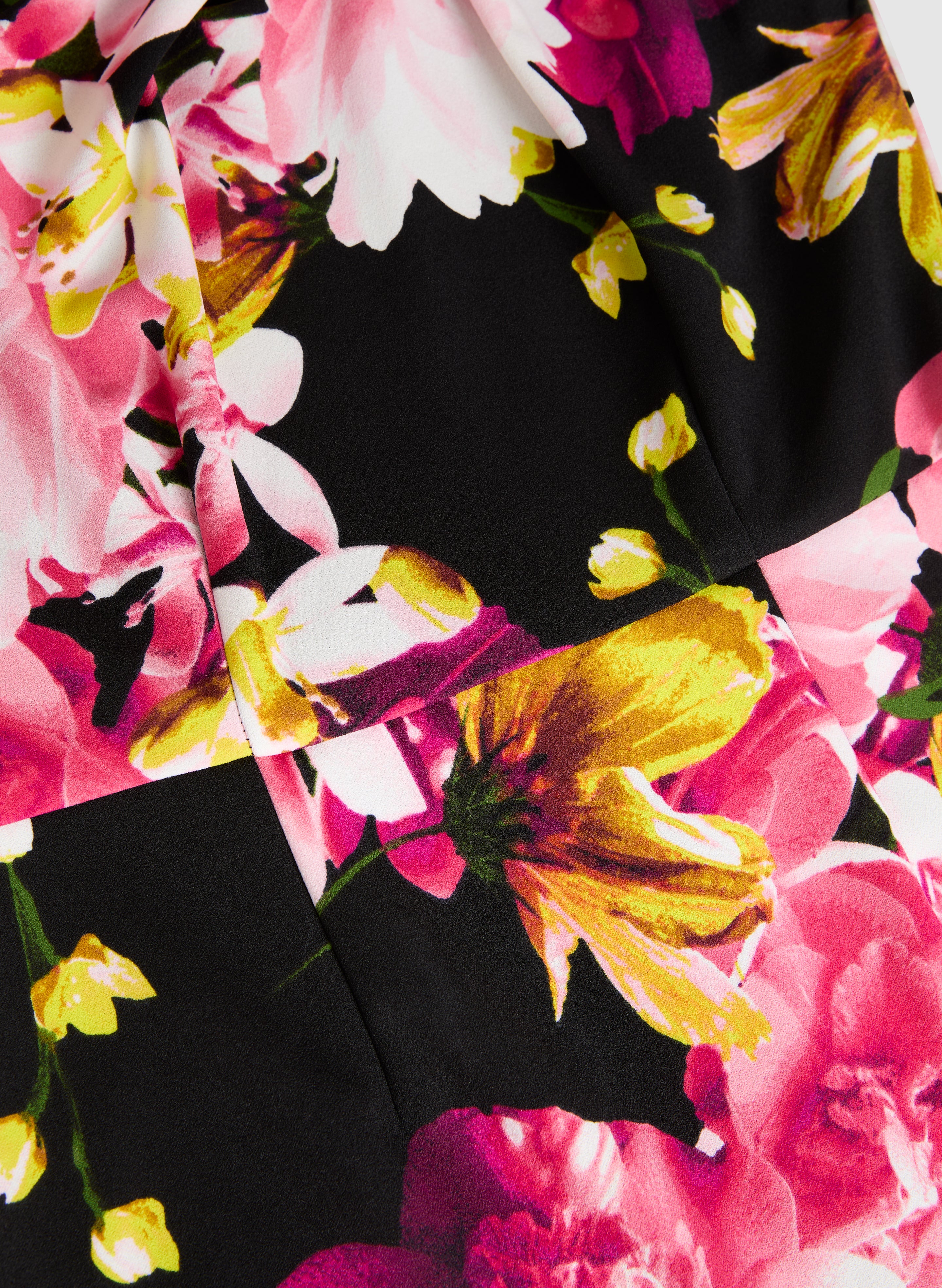 Asymmetric Neck Twist Detail Dress - Image 6