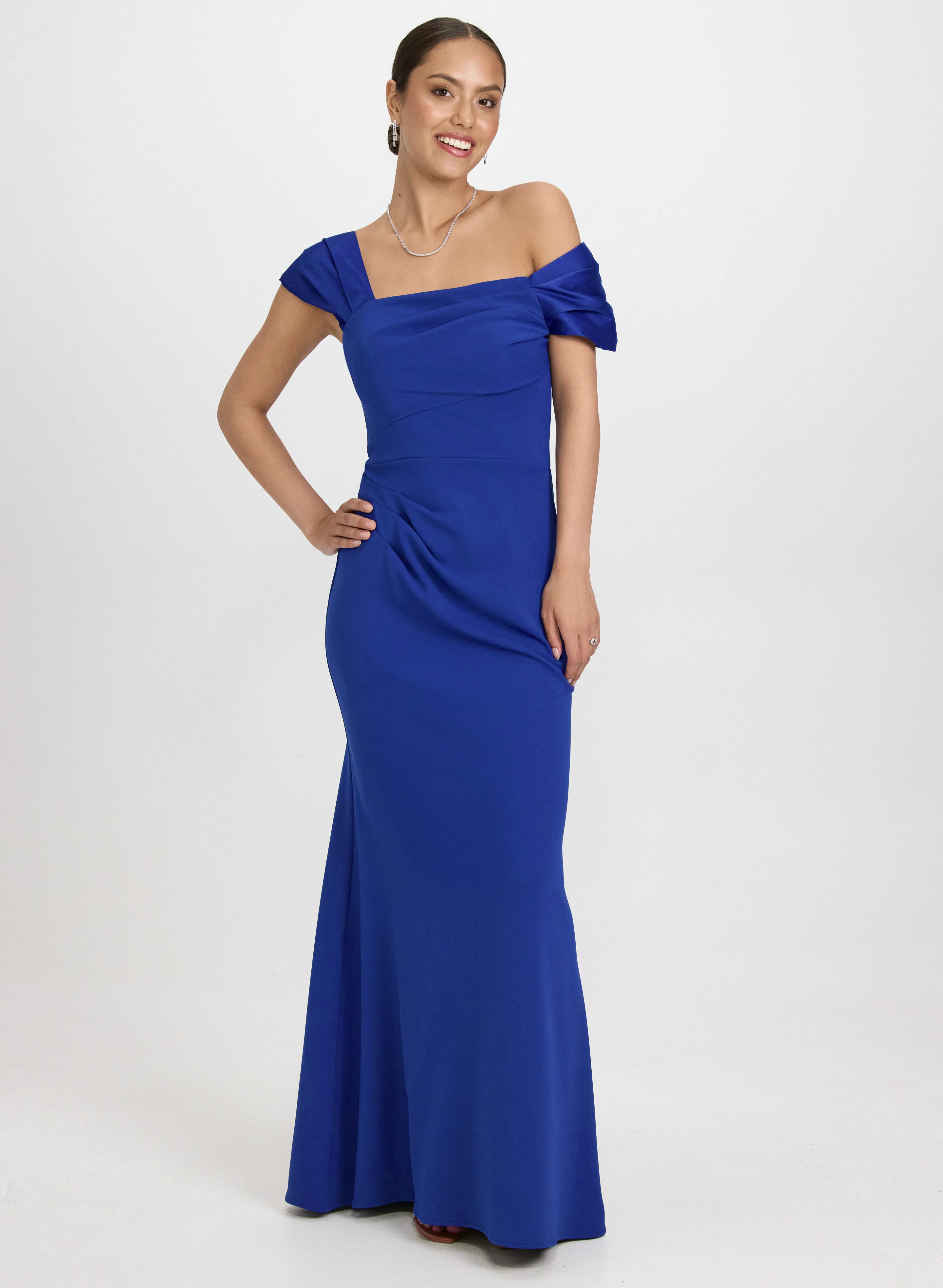 Asymmetric Off-Shoulder Dress