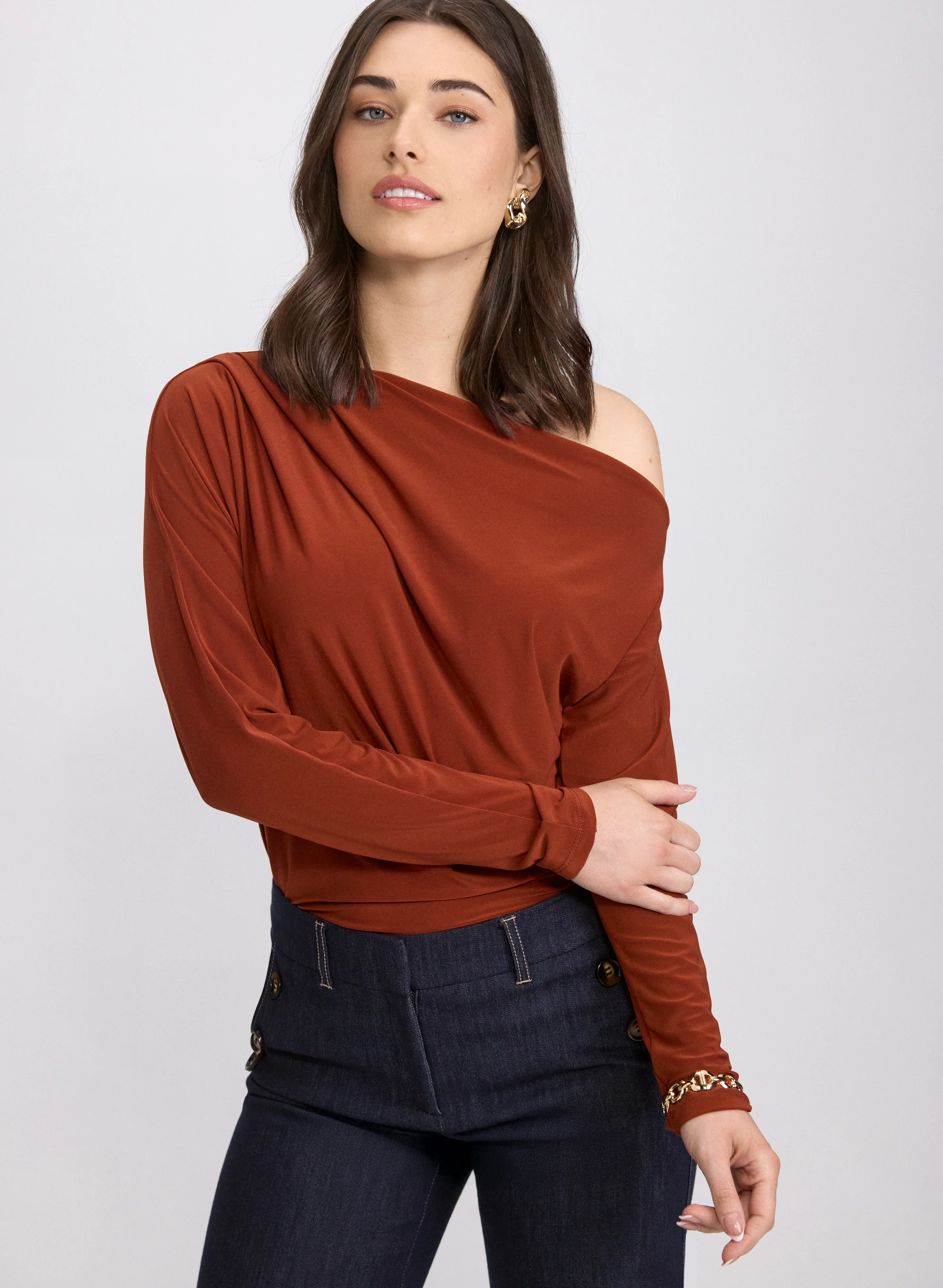 Asymmetric Off-Shoulder Top