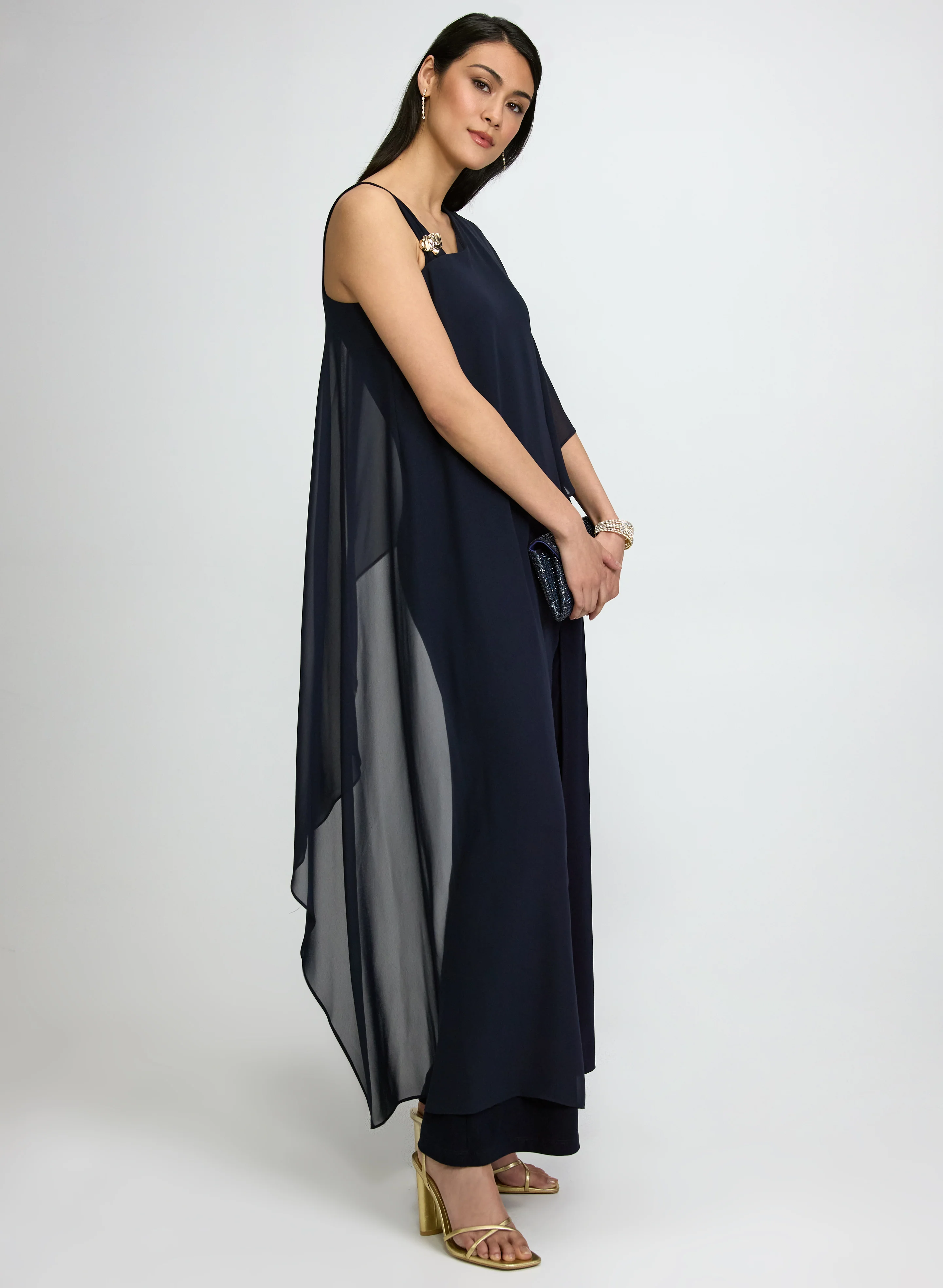 Asymmetric Overlay Jumpsuit - Image 2