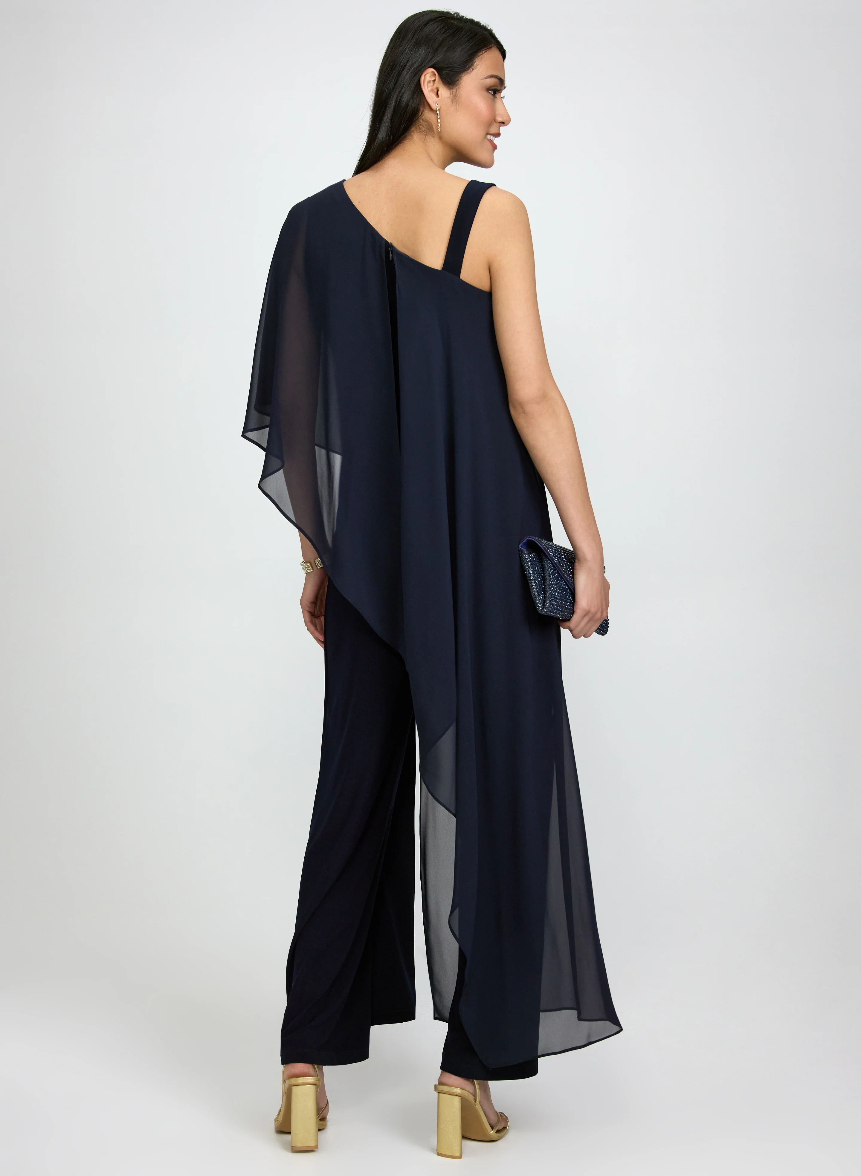 Asymmetric Overlay Jumpsuit - Image 4