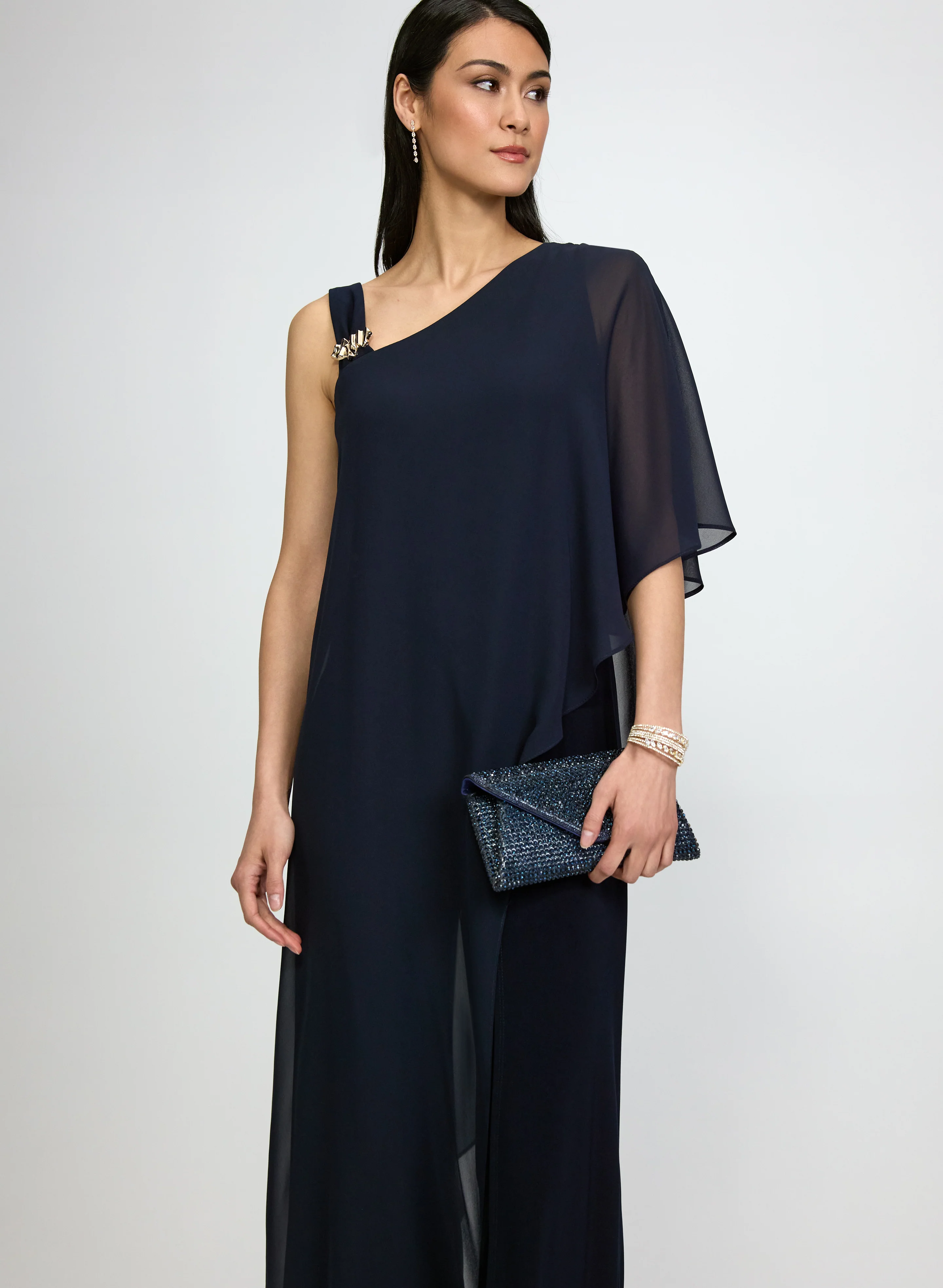 Asymmetric Overlay Jumpsuit - Image 7