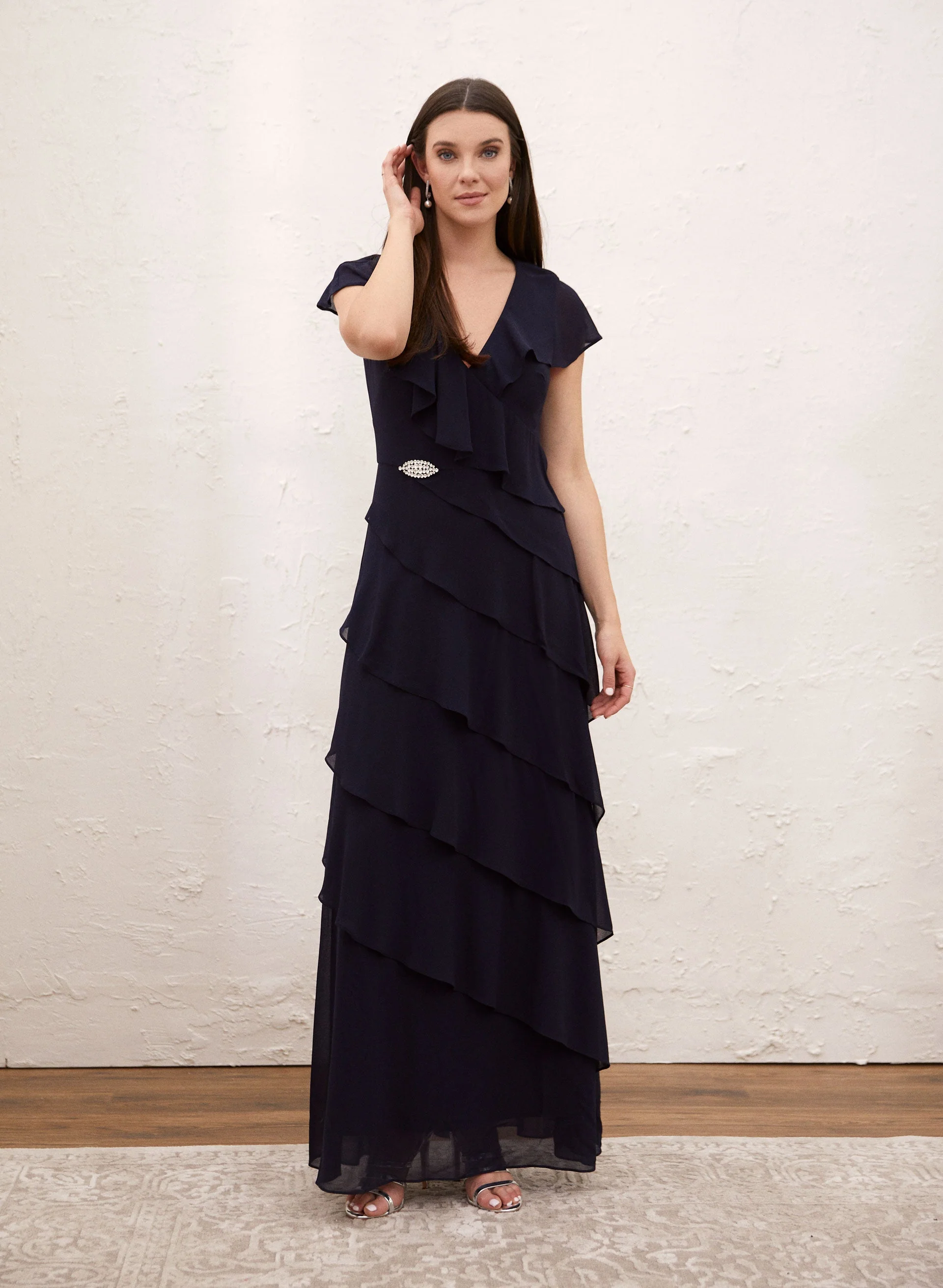 Asymmetric Tiered Dress