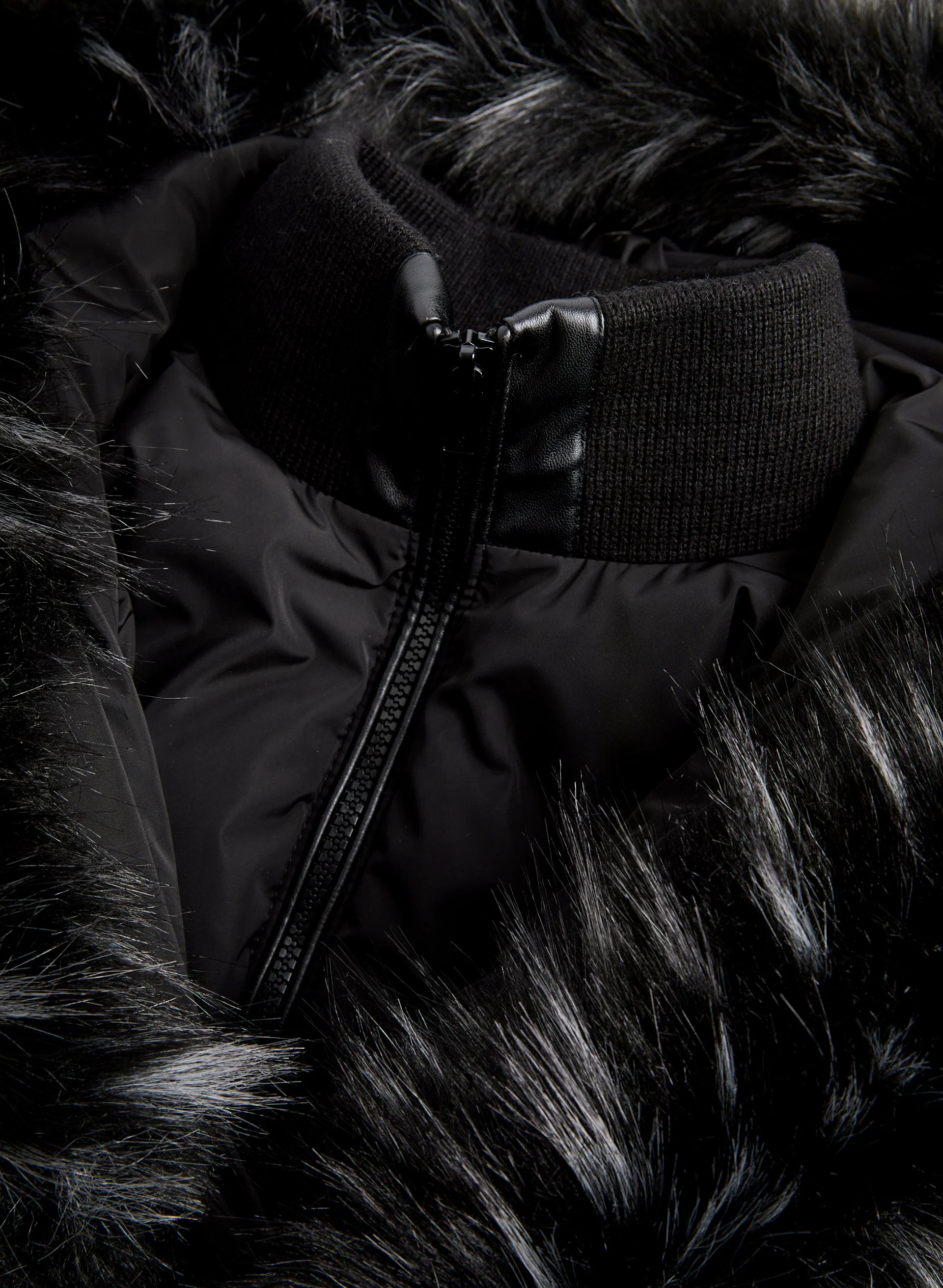 Asymmetric Vegan Down Coat - Image 6