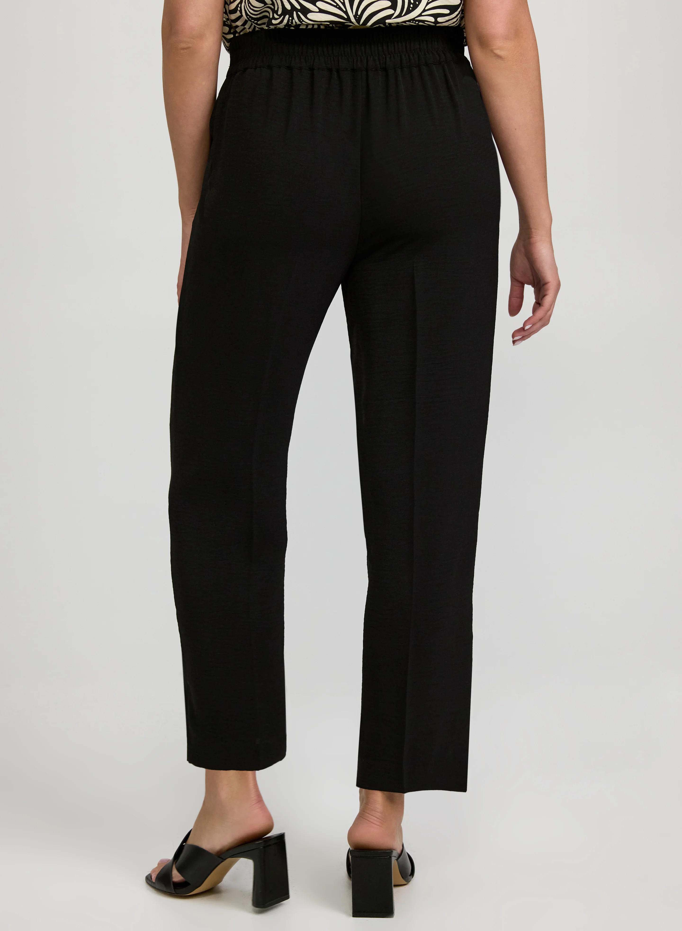 Ava Crinkle Straight-Leg Pants - Image 4