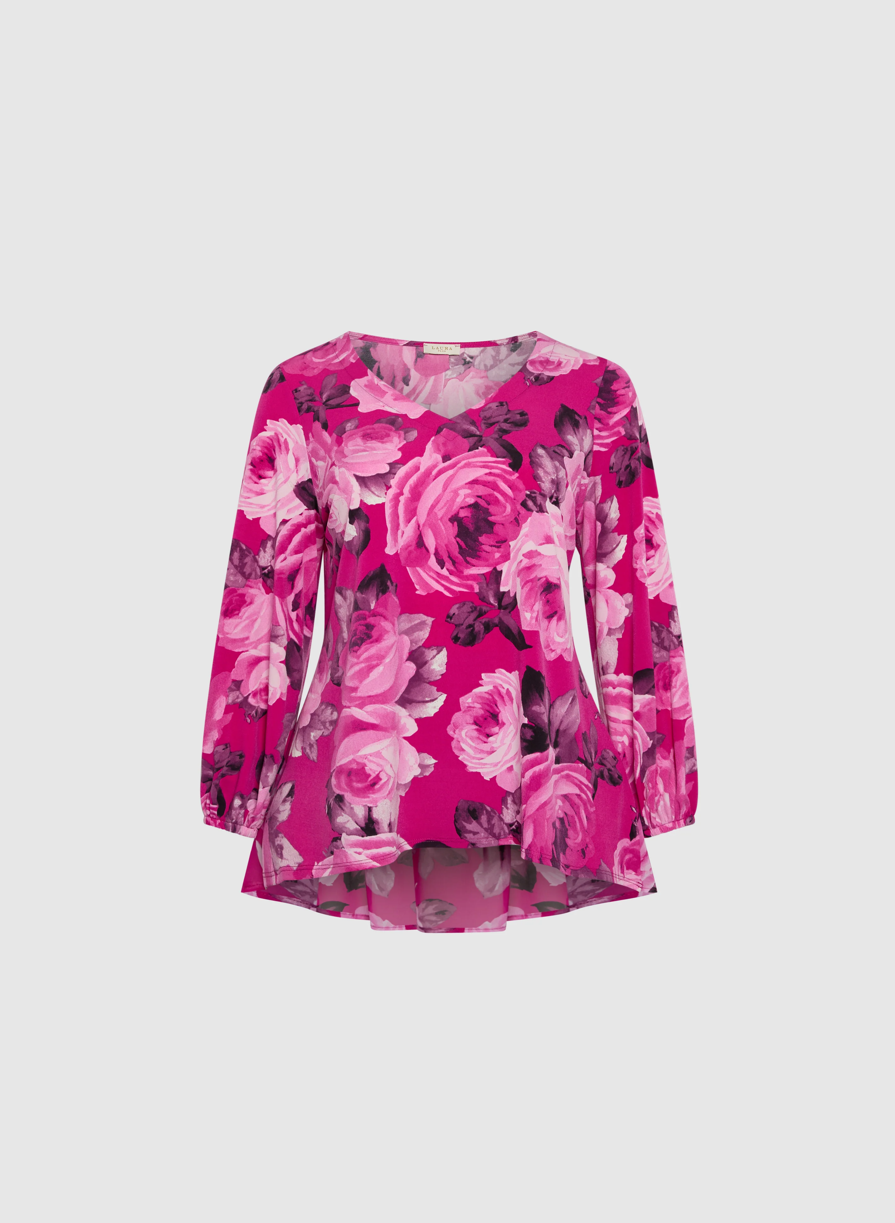 Balloon Sleeve Floral Tunic - Image 6