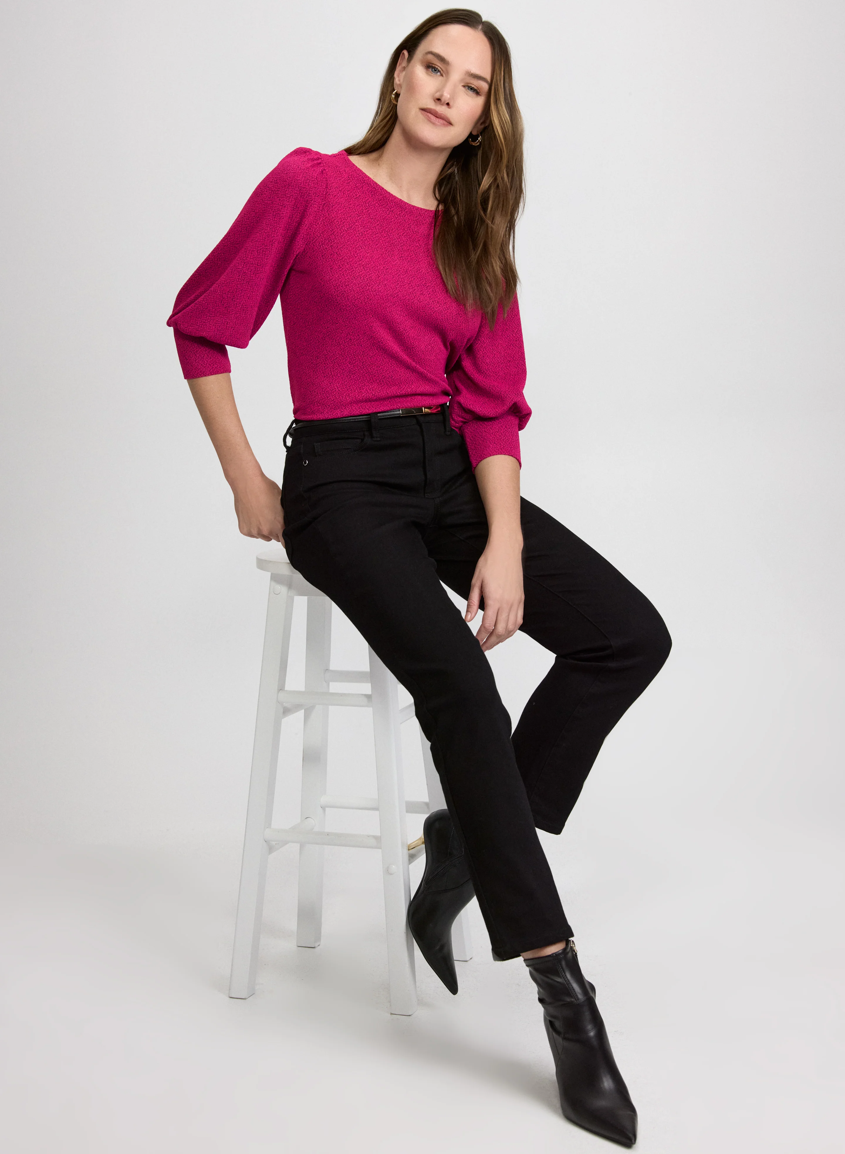 Balloon Sleeve Sweater - Image 3