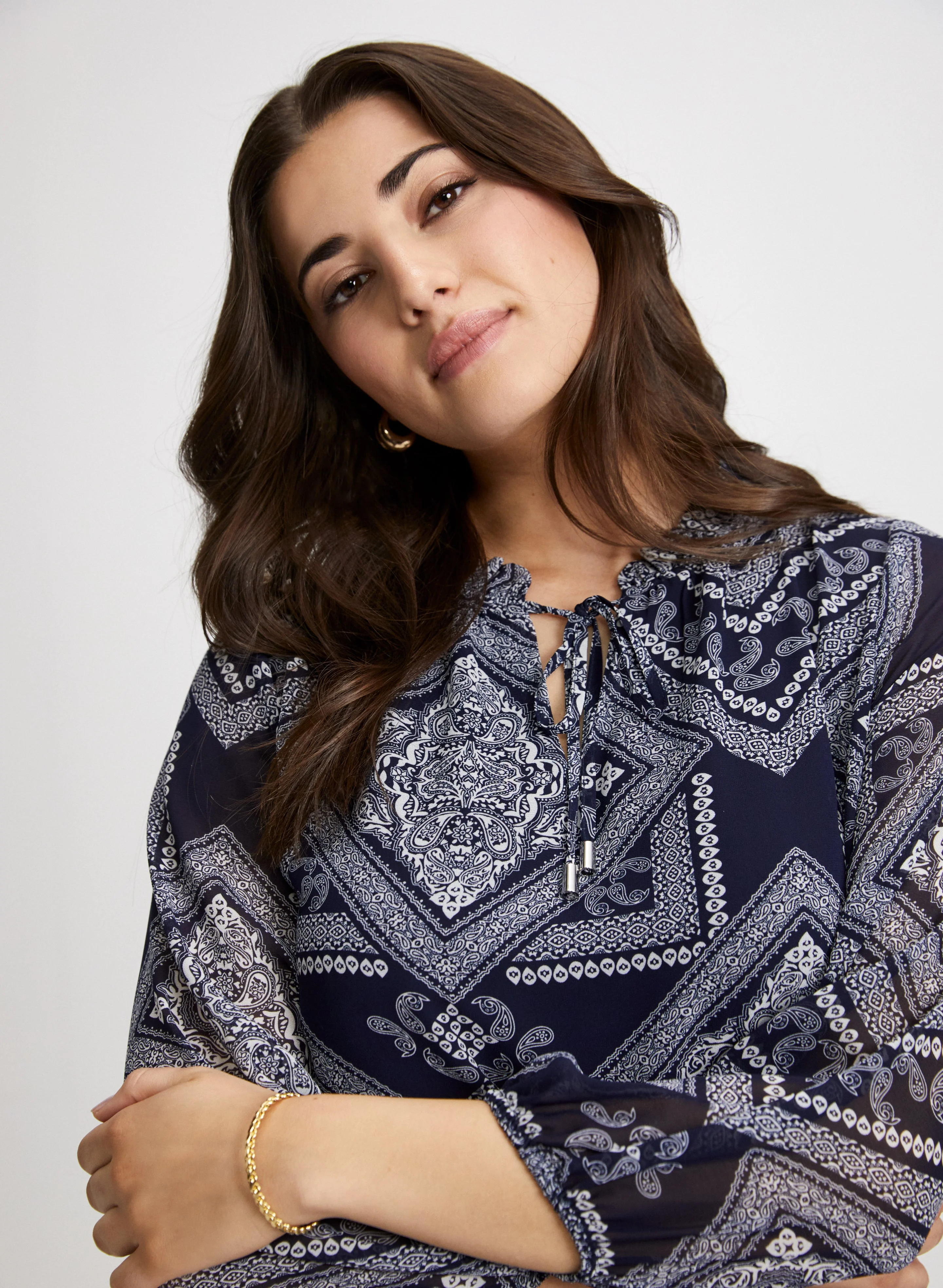 Bandana Print Blouse - Image 2