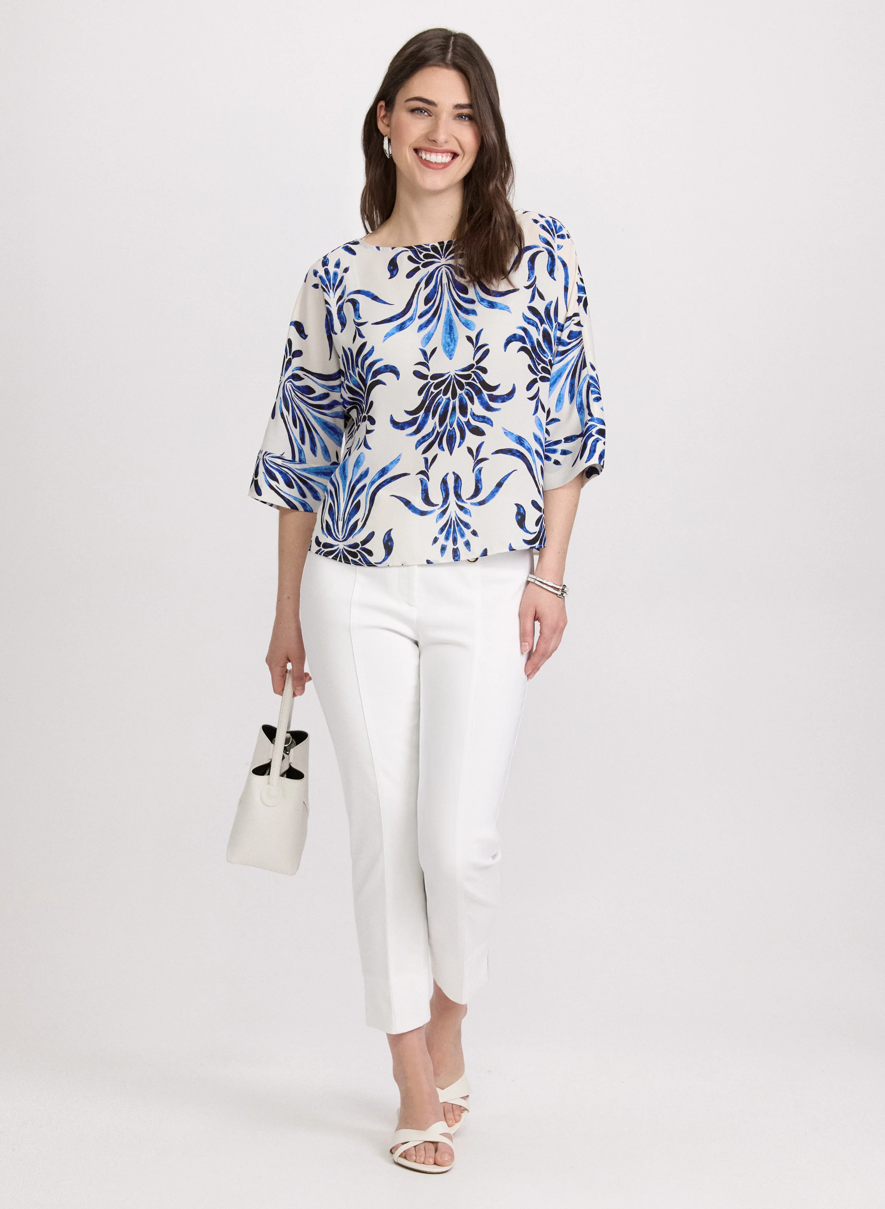 Baroque Print Blouse - Image 3