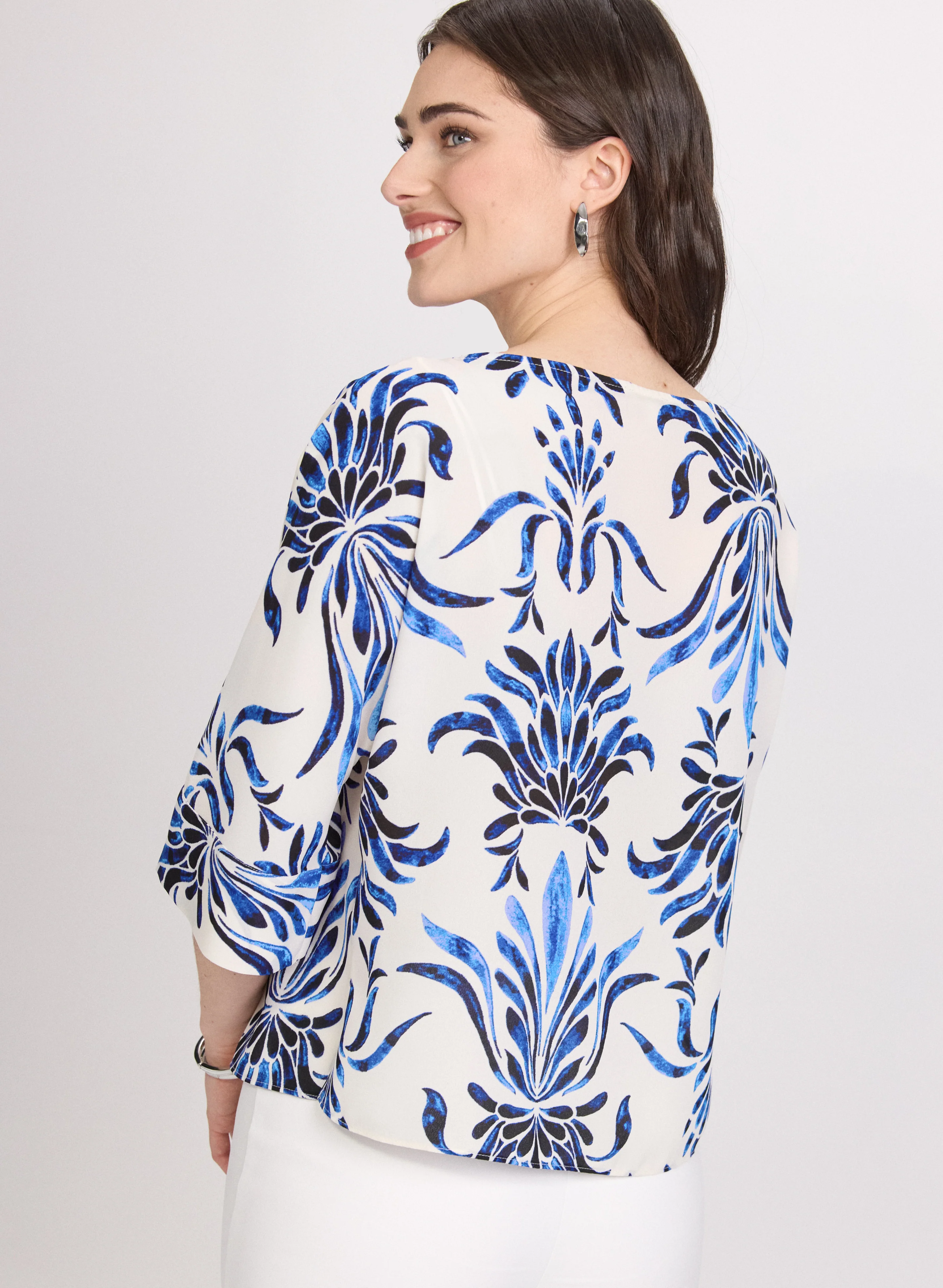 Baroque Print Blouse - Image 4