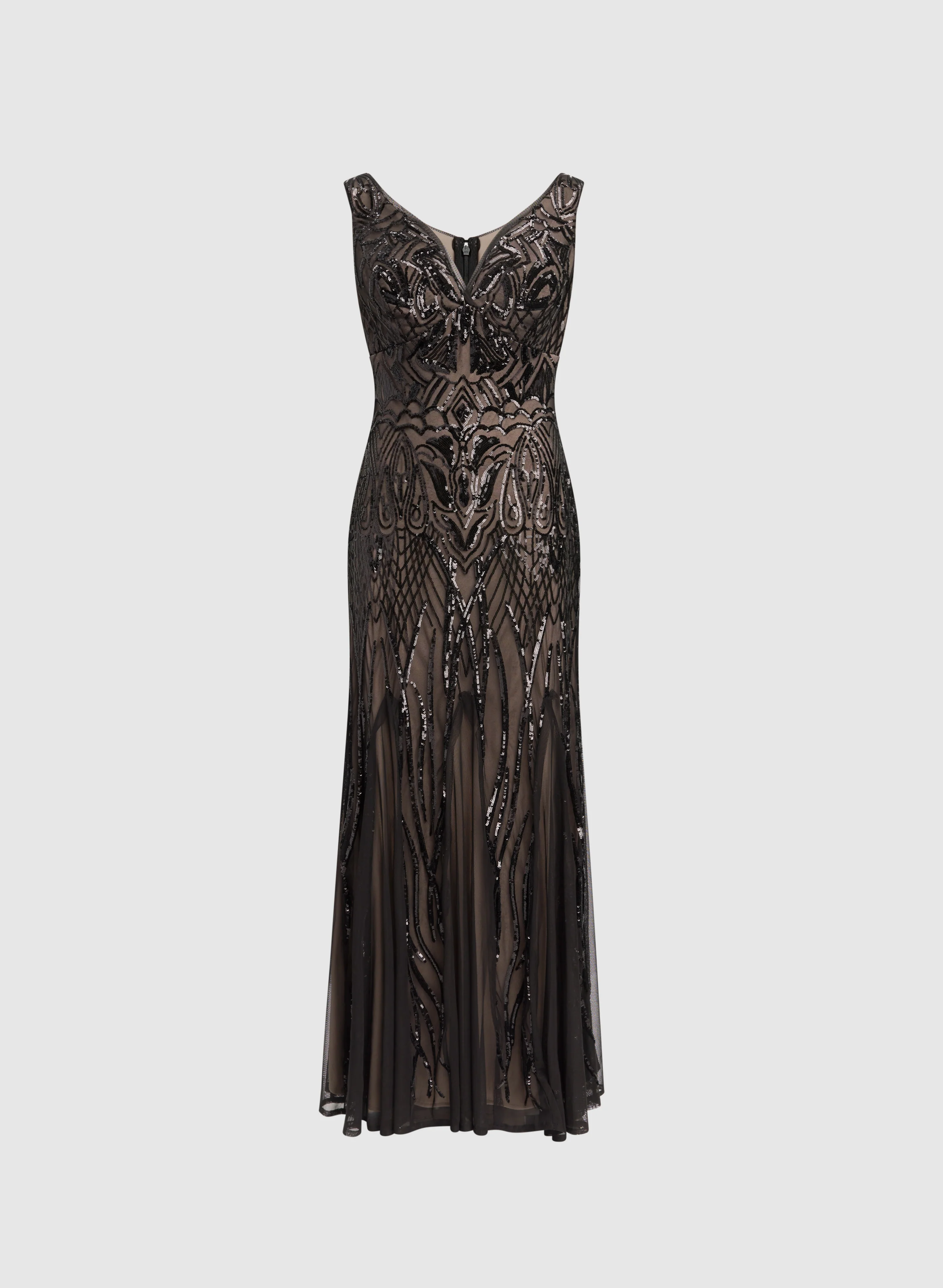 Baroque Sequined Mesh Dress - Image 6