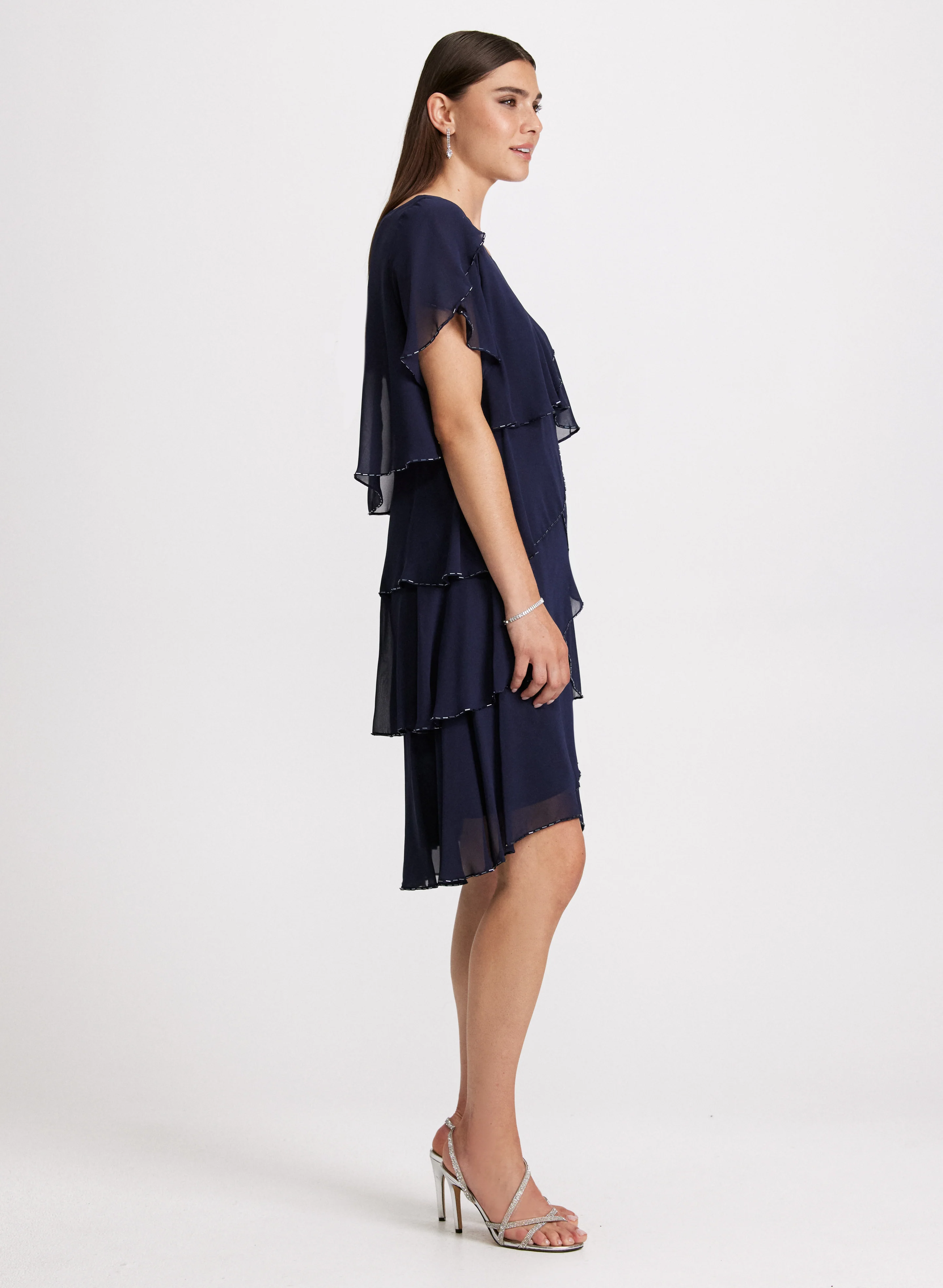Beaded Detail Tiered Dress - Image 2