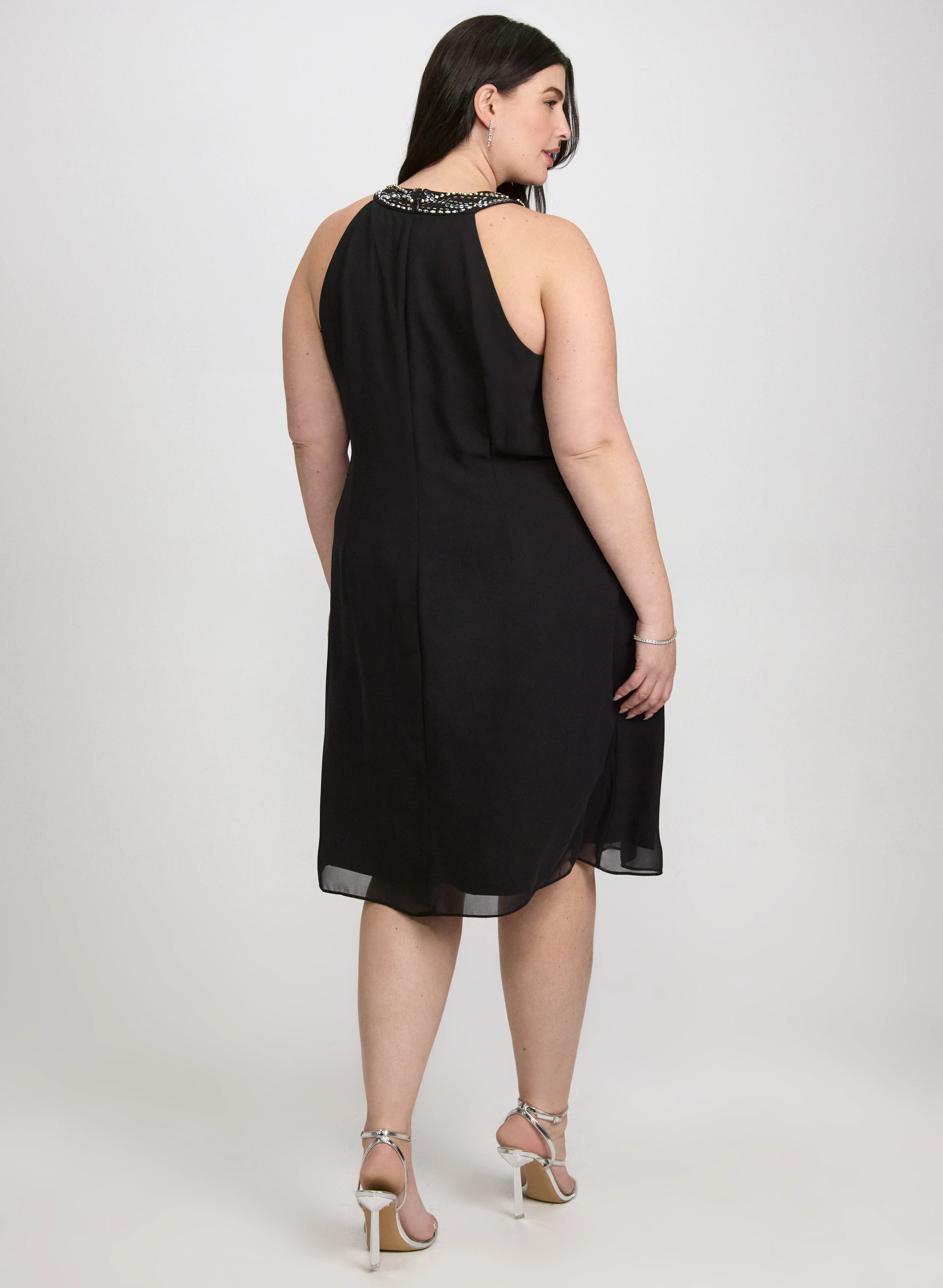Beaded Halter Neck Dress - Image 4
