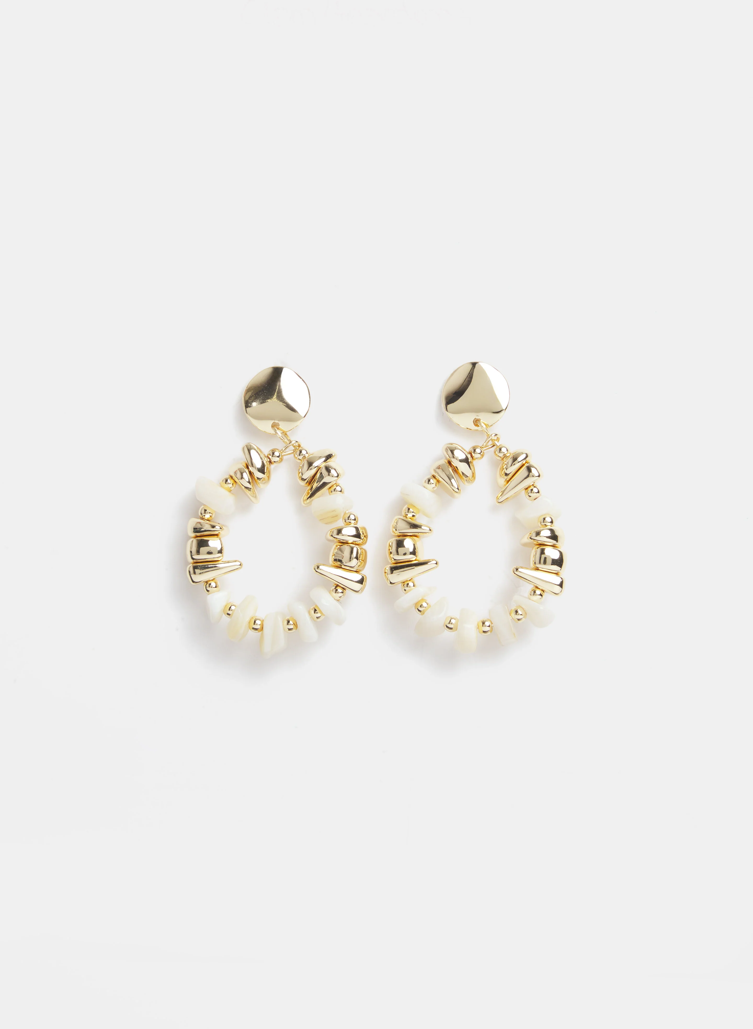Beaded Hoop Earrings