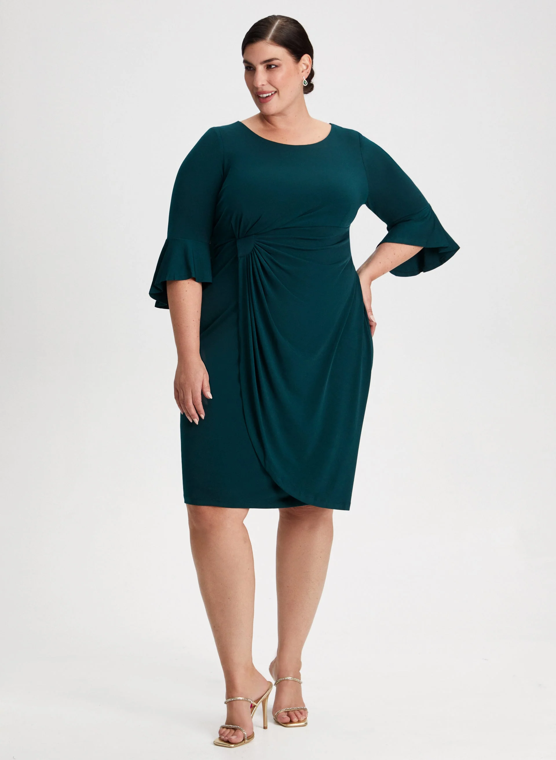 Bell Sleeve Sheath Dress