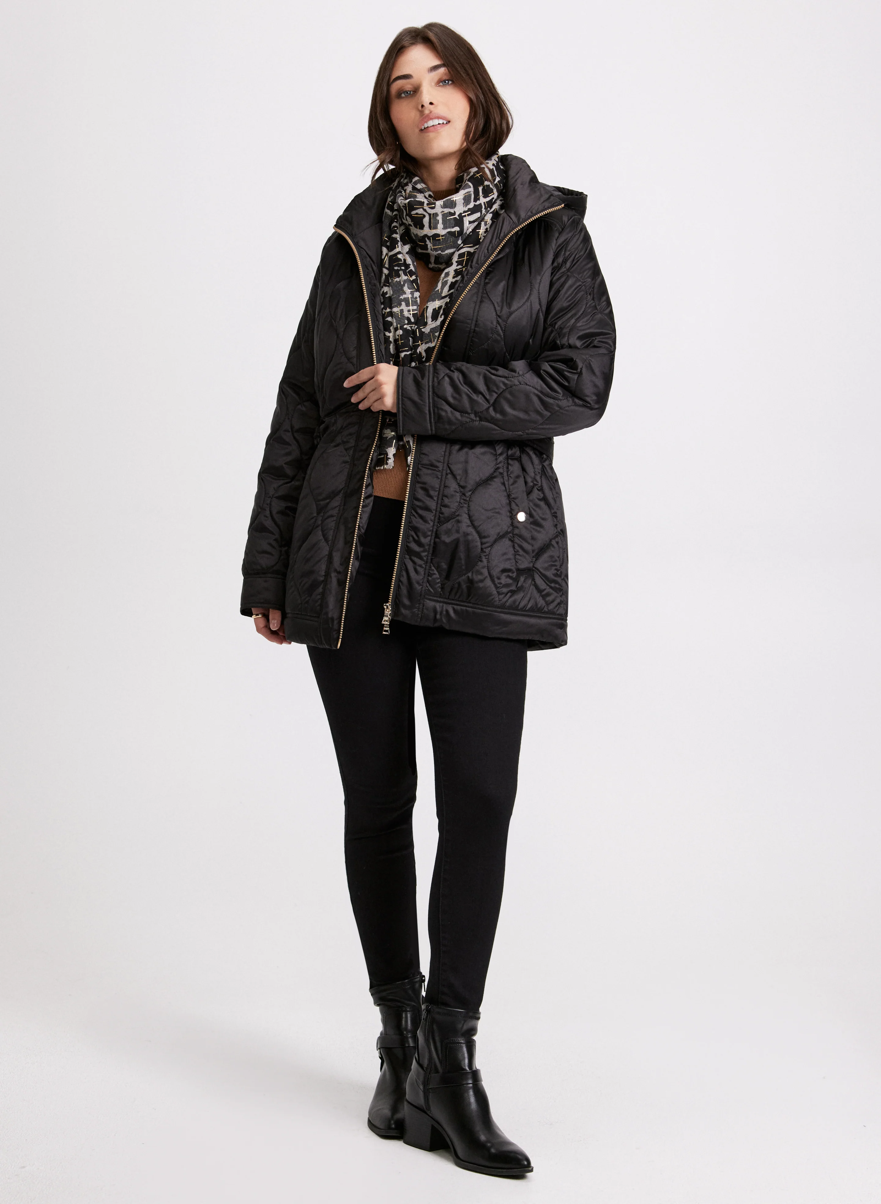 Belted Puffer Coat - Image 2