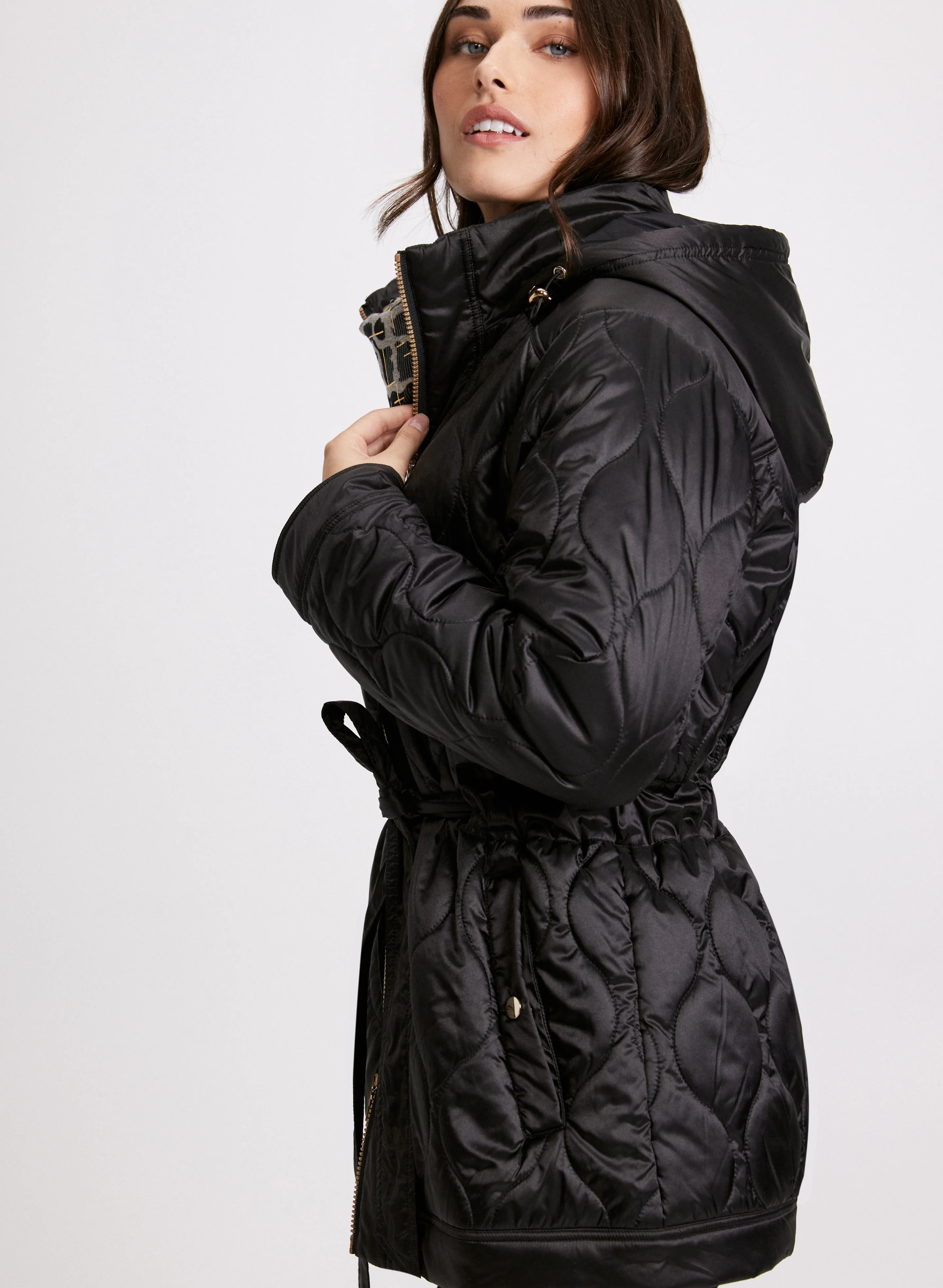 Belted Puffer Coat - Image 3