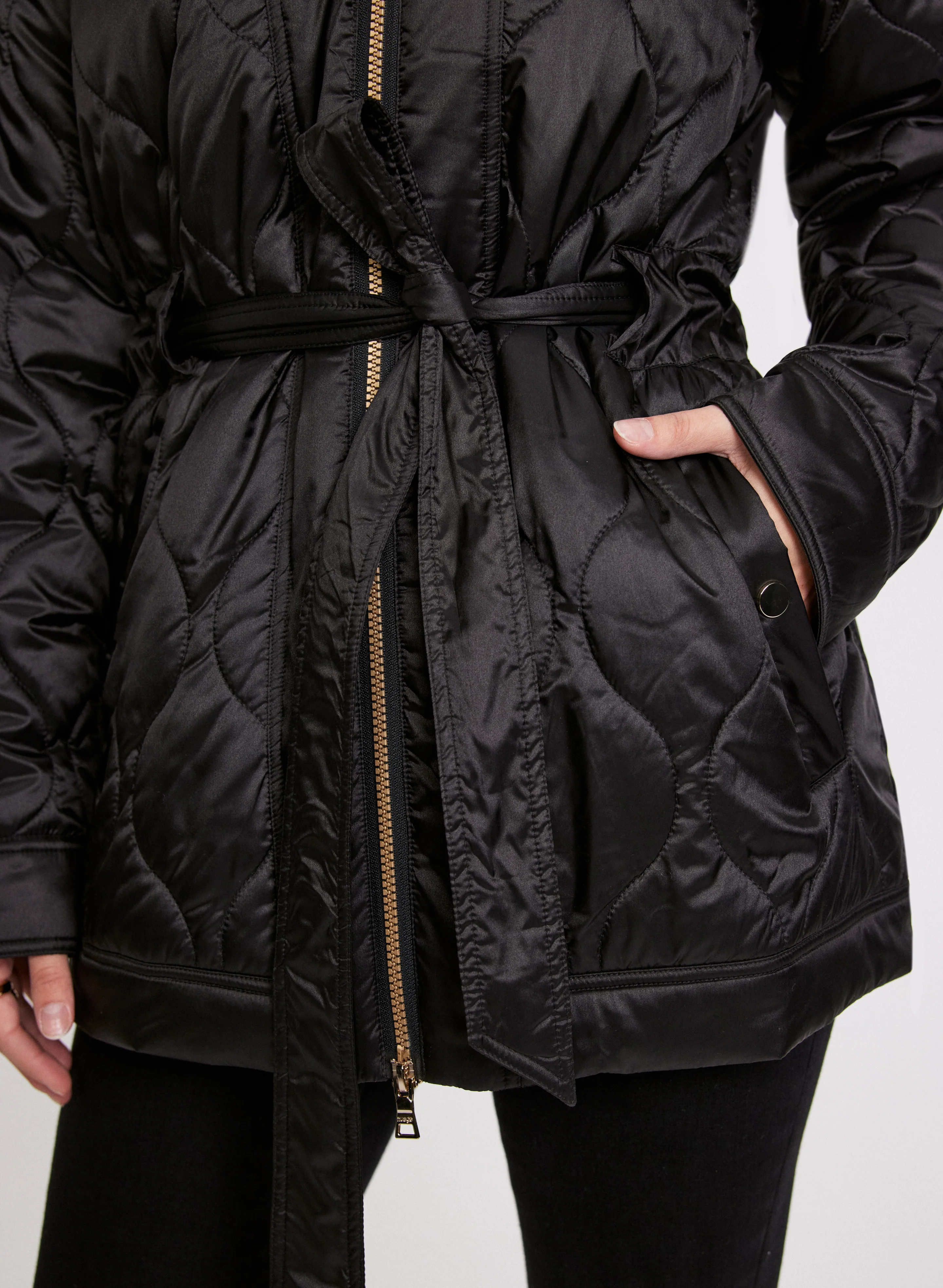 Belted Puffer Coat - Image 7
