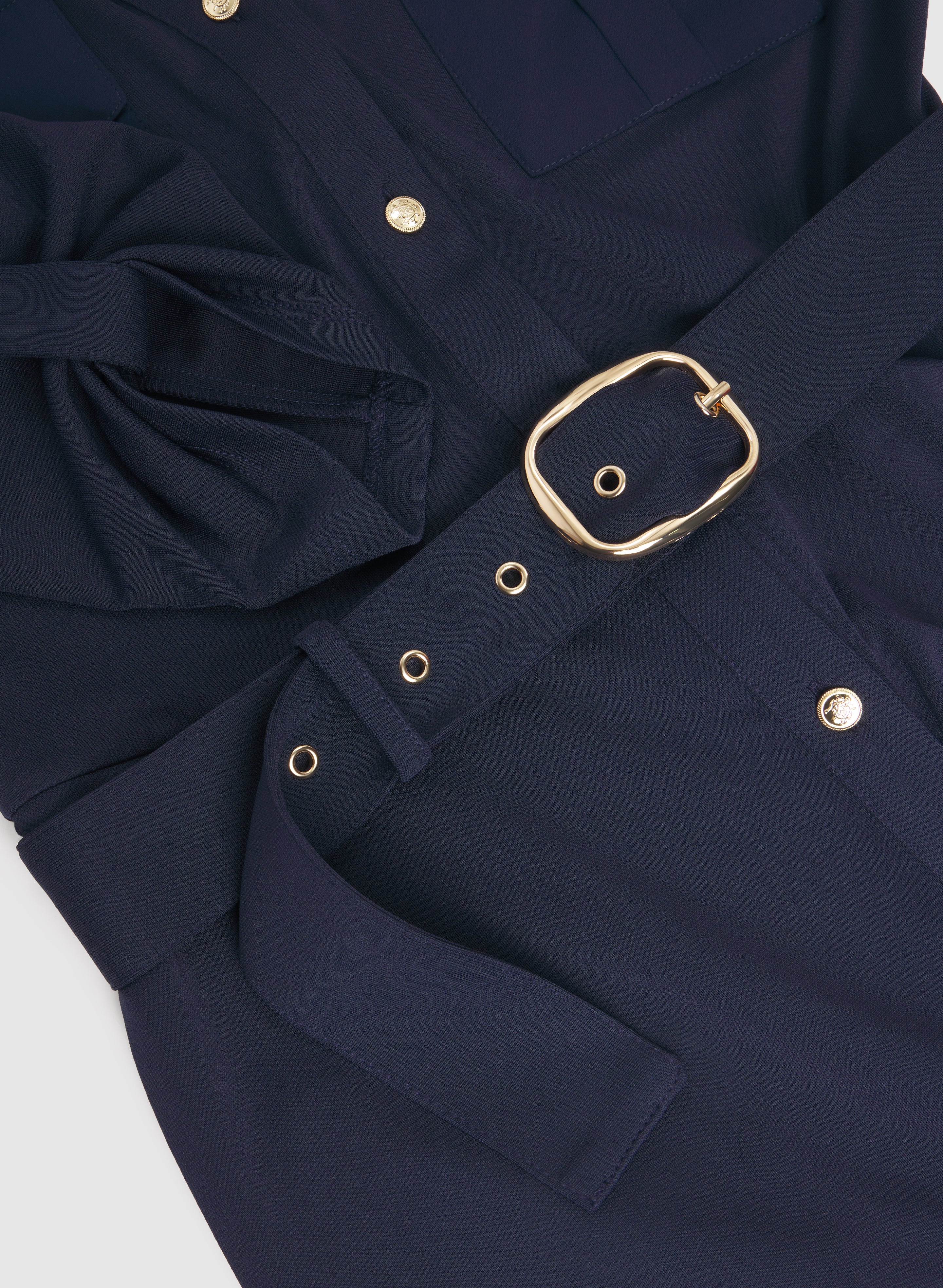 Belted Shirt Dress - Image 7