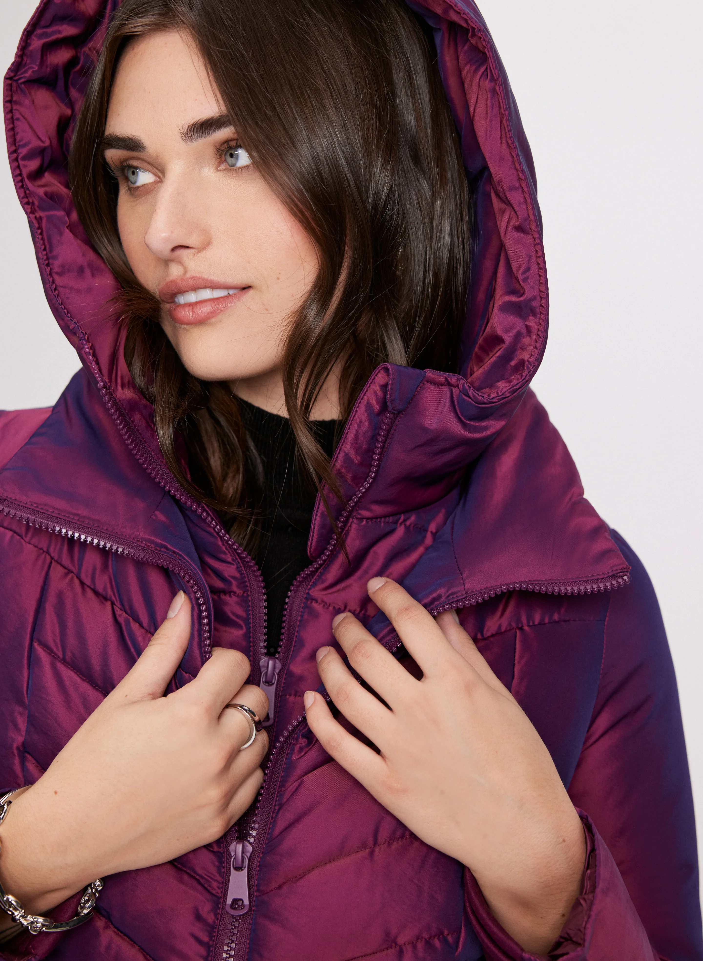 Bernardo - Iridescent Puffer Coat - Image 7
