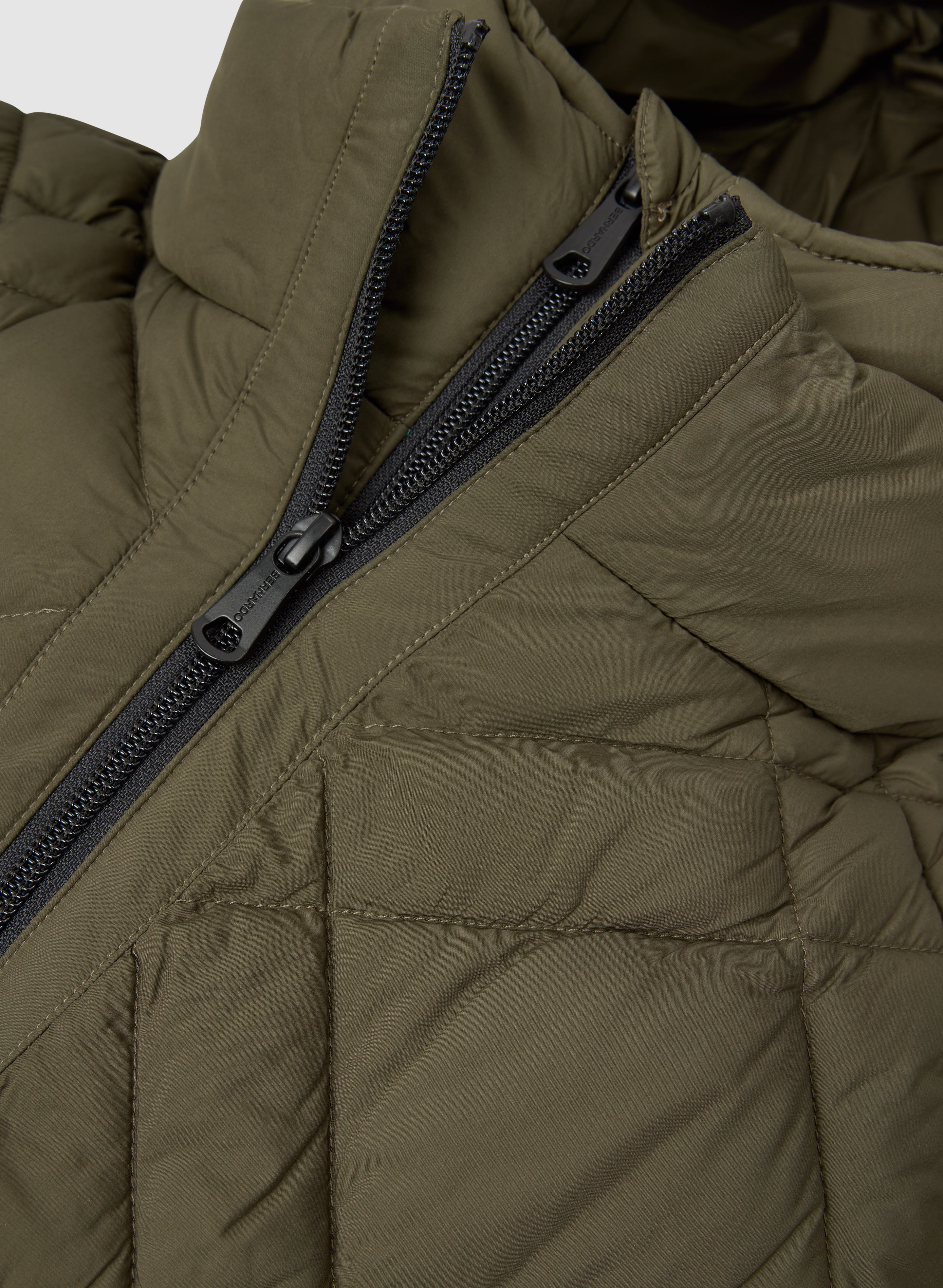 Bernardo - Quilted Scuba Detail Coat - Image 10