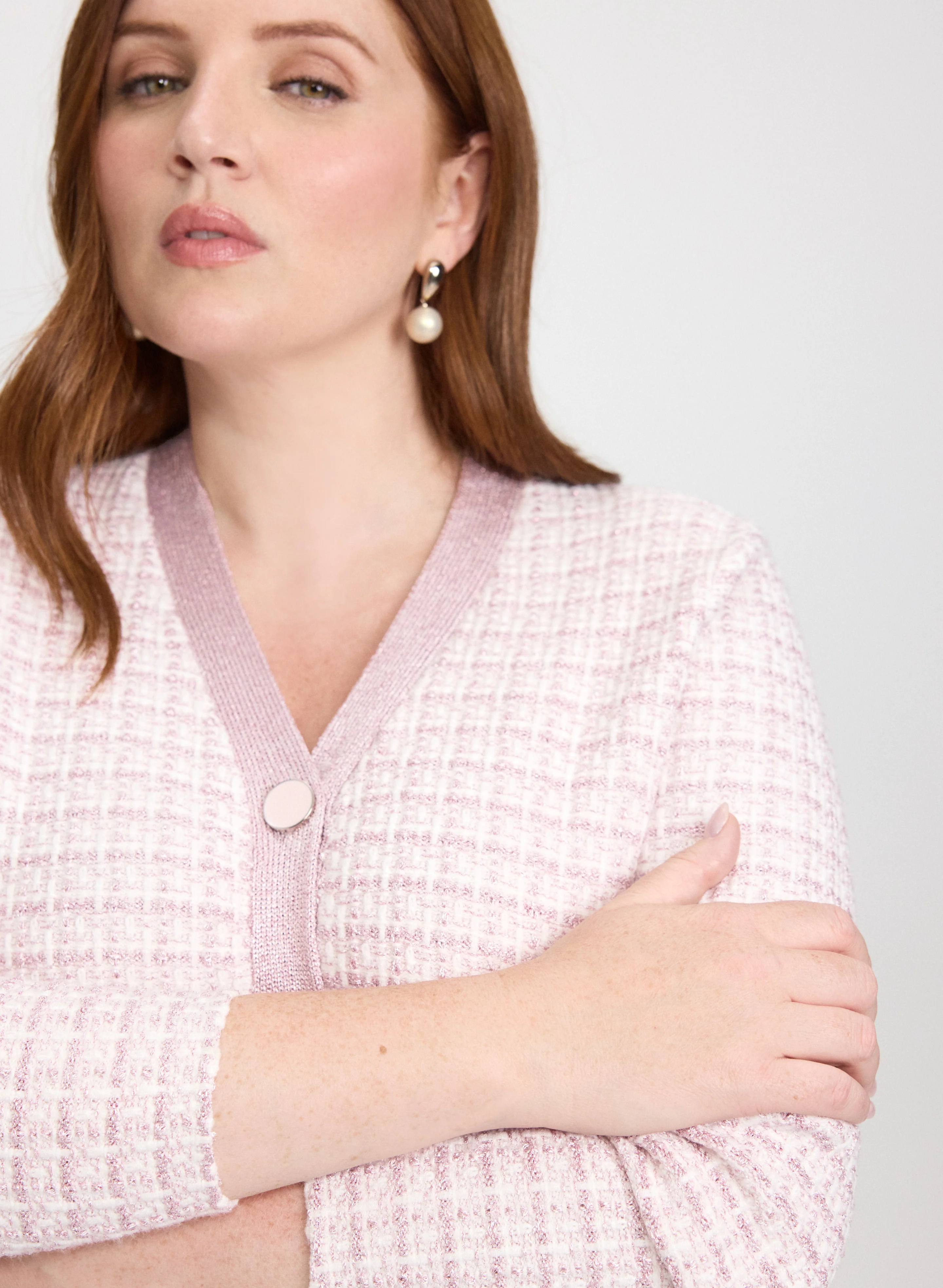 Bouclé Button Cardigan - Image 5