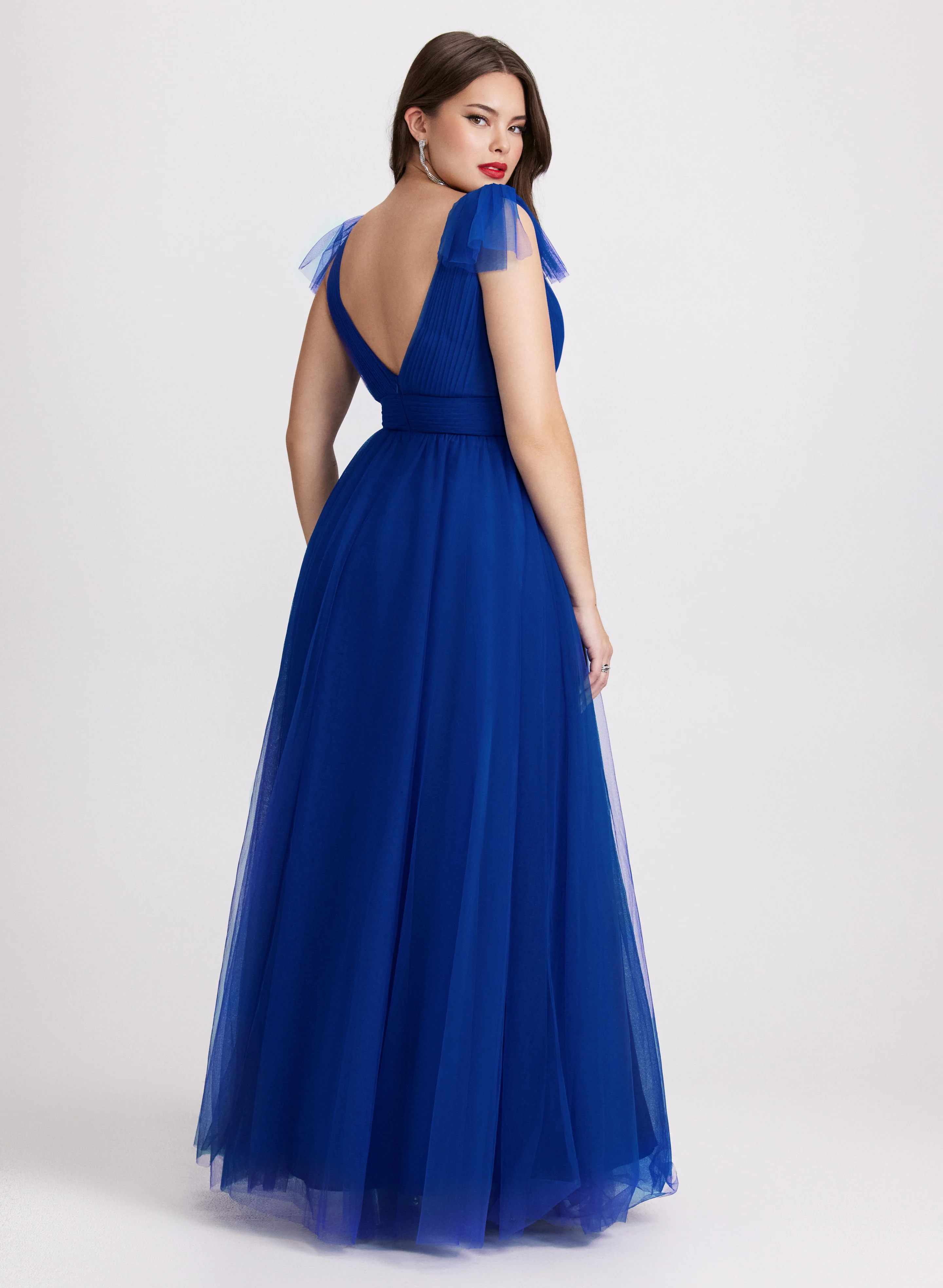 Bow Detail Sleeveless Gown - Image 4