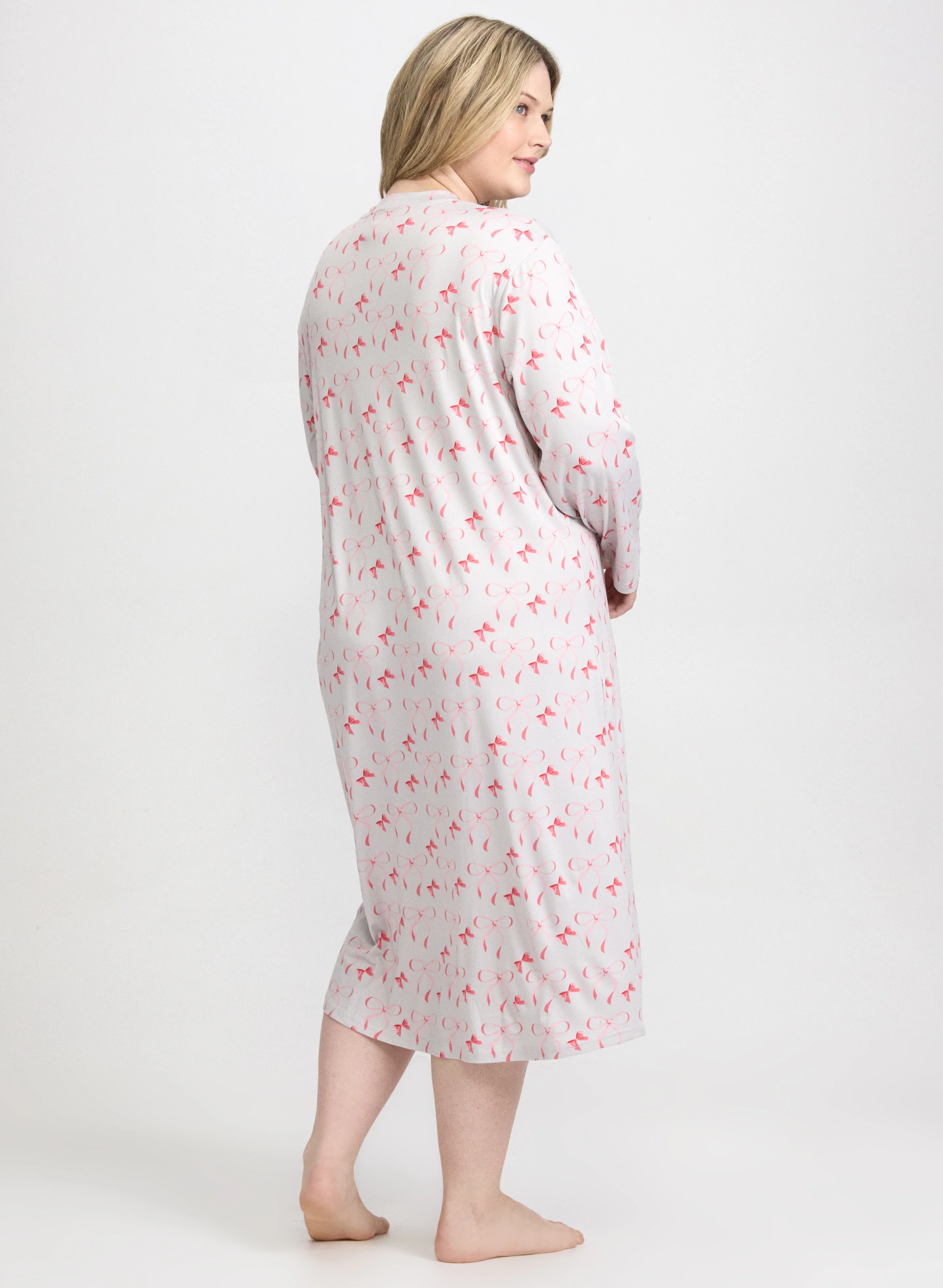 Bow Print Night Gown - Image 4