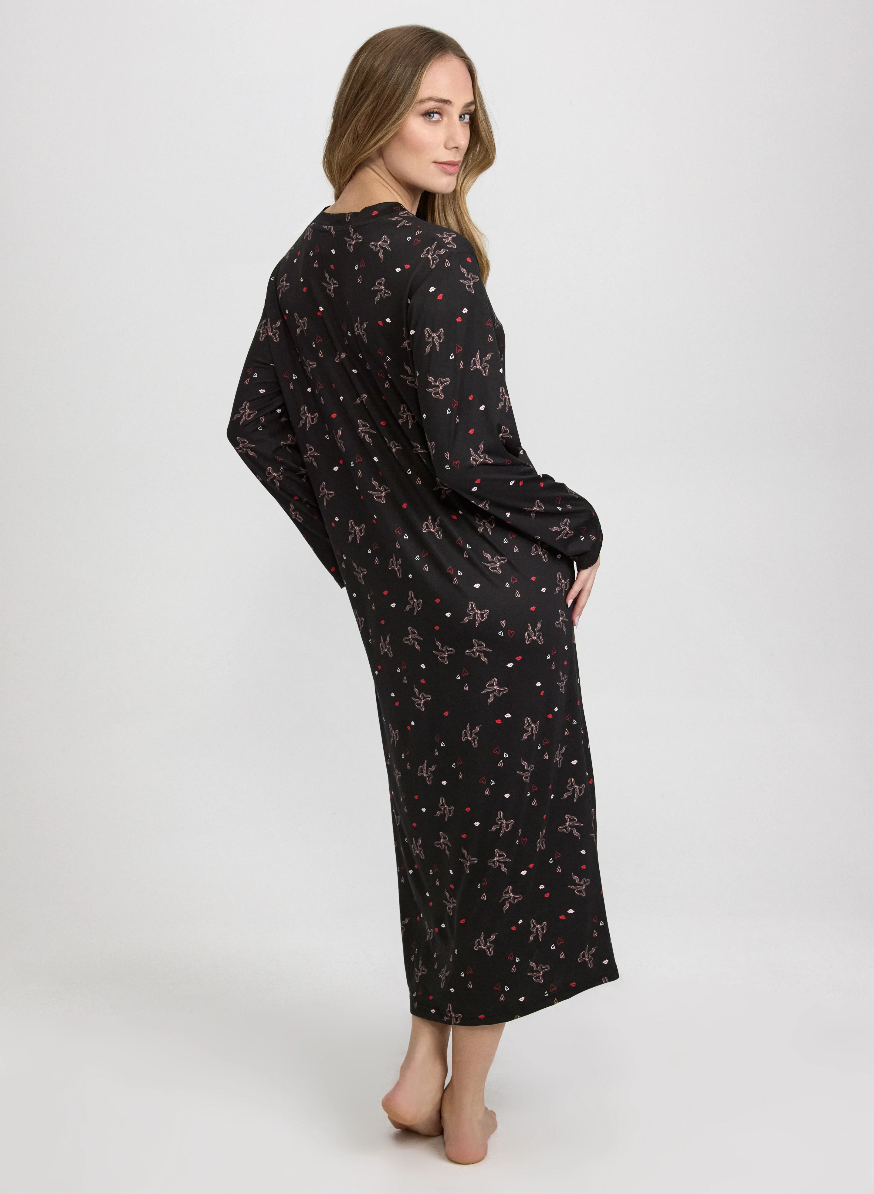 Bow Print Nightgown - Image 3