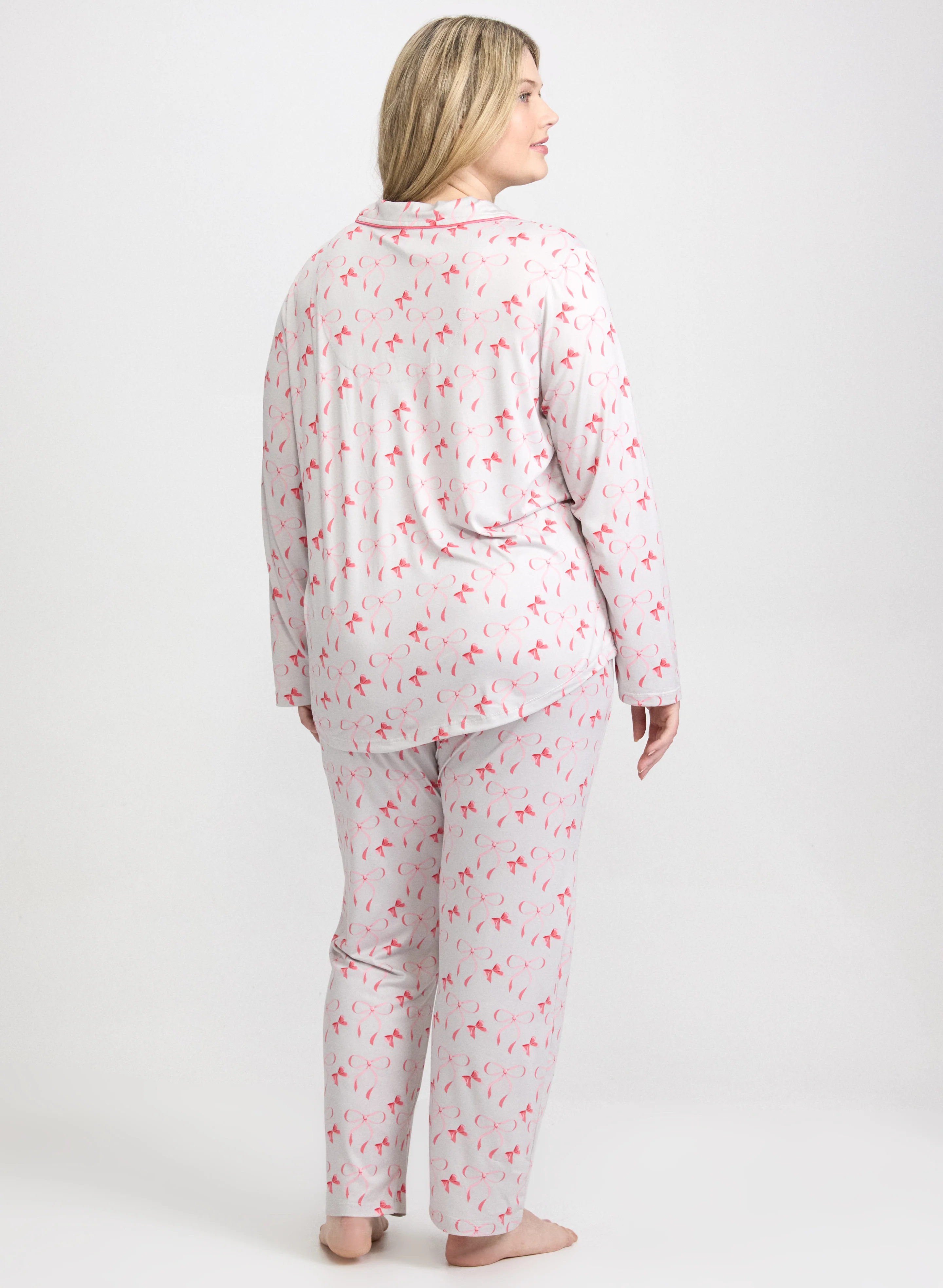Bow Print Pyjama Set - Image 4