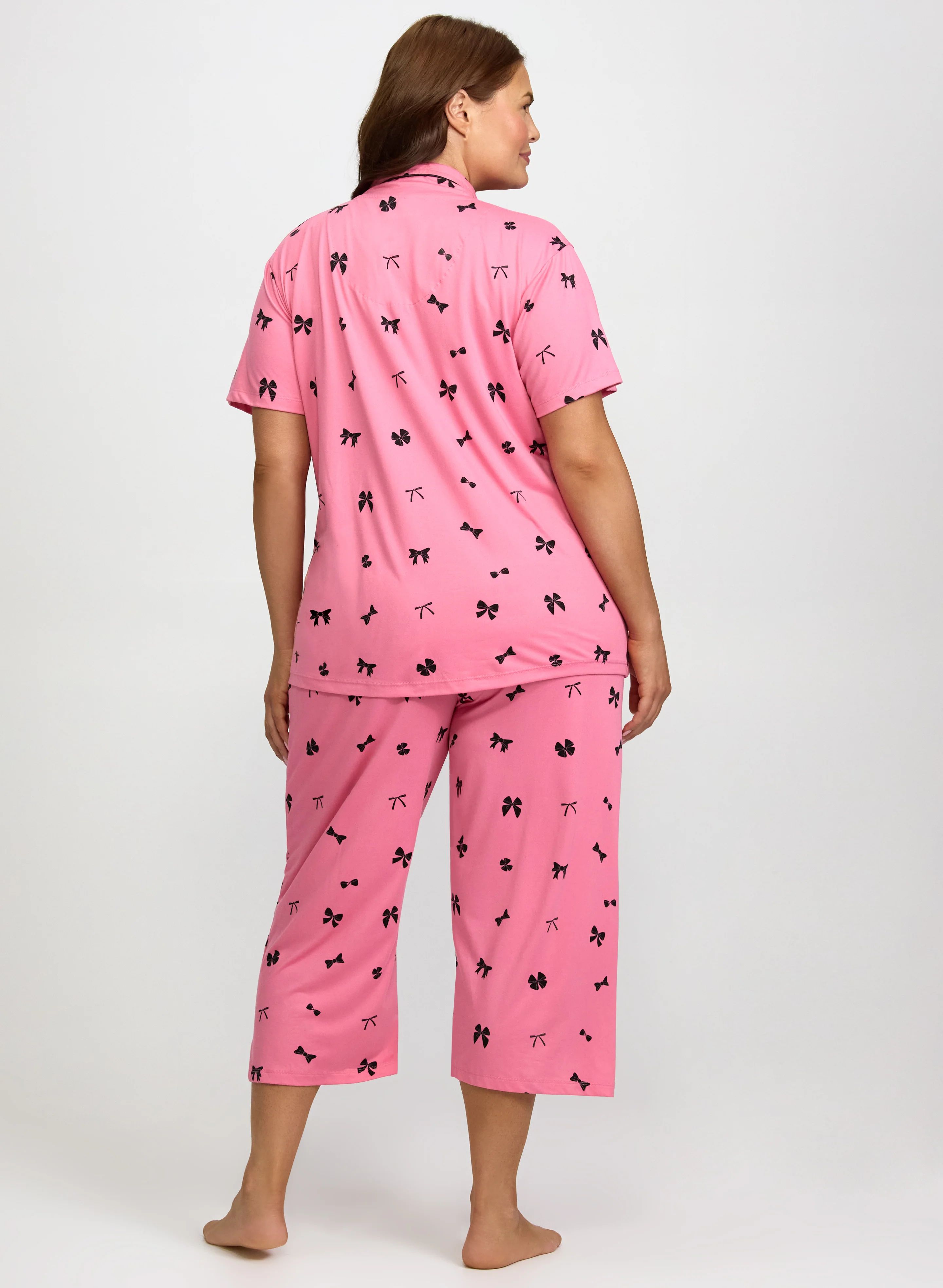Bow Print Pyjama Set - Image 4